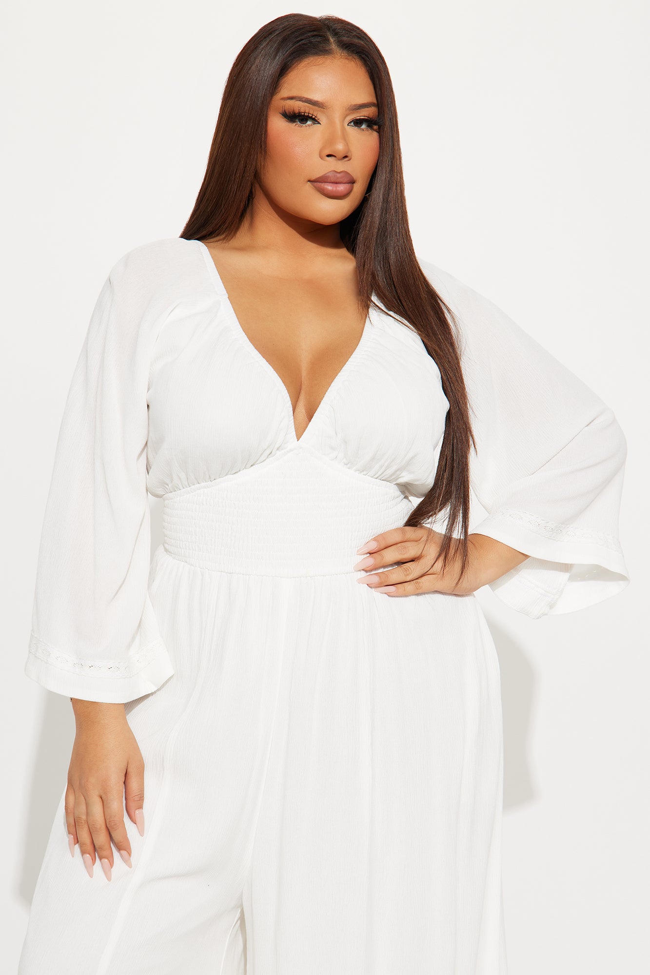 Shore Thing Jumpsuit - White - Image 5