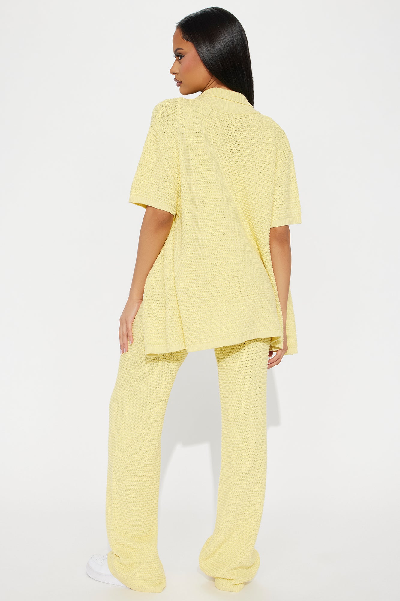 Calli Crochet Pant Set - Yellow - Image 3