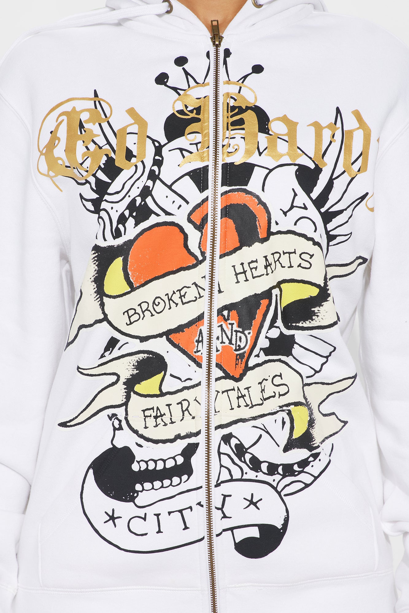 Ed Hardy Broken Hearts Skirt Set - White - Image 4
