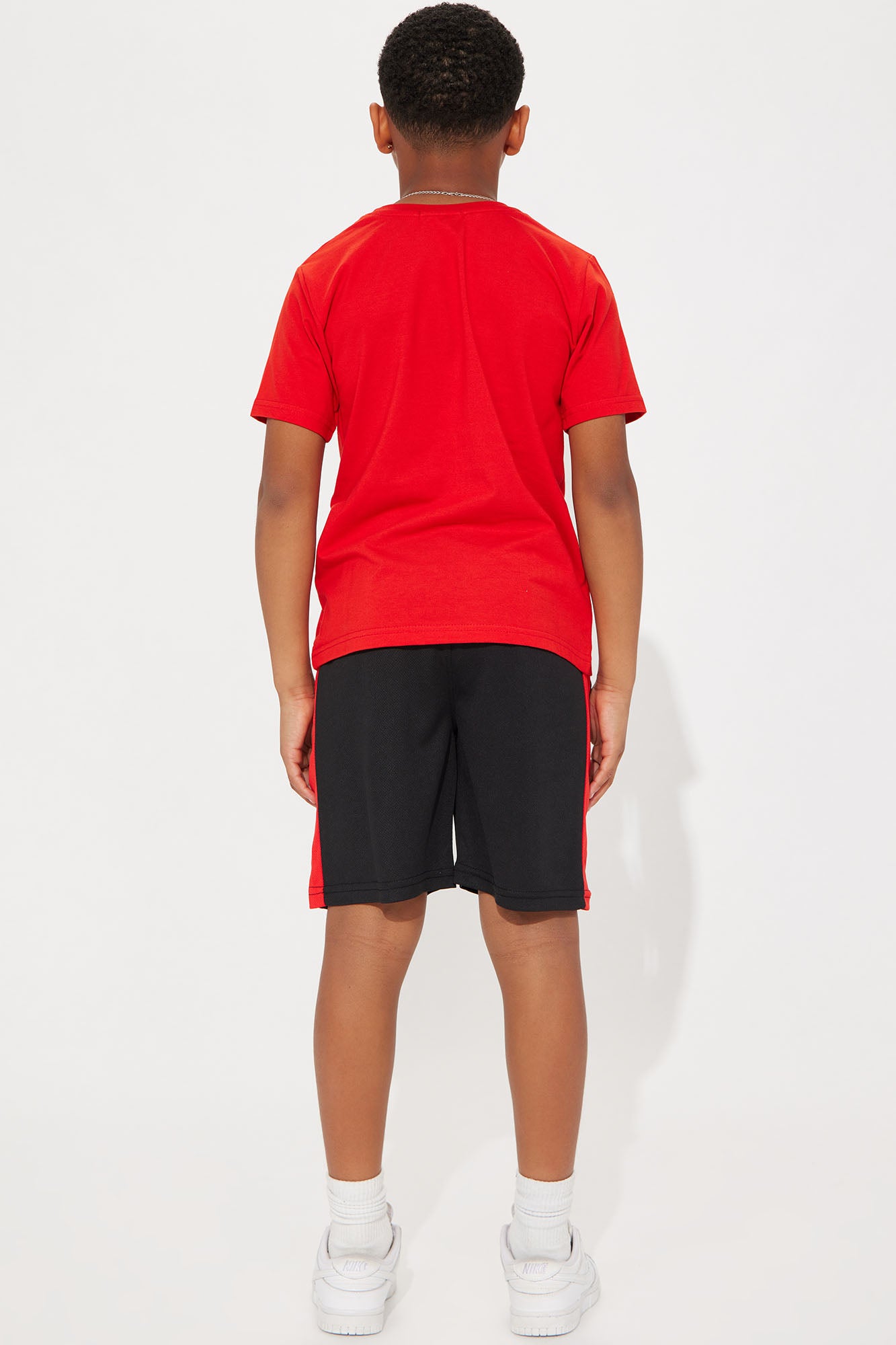 Mini Drippin Short Set - Red/Black - Image 4