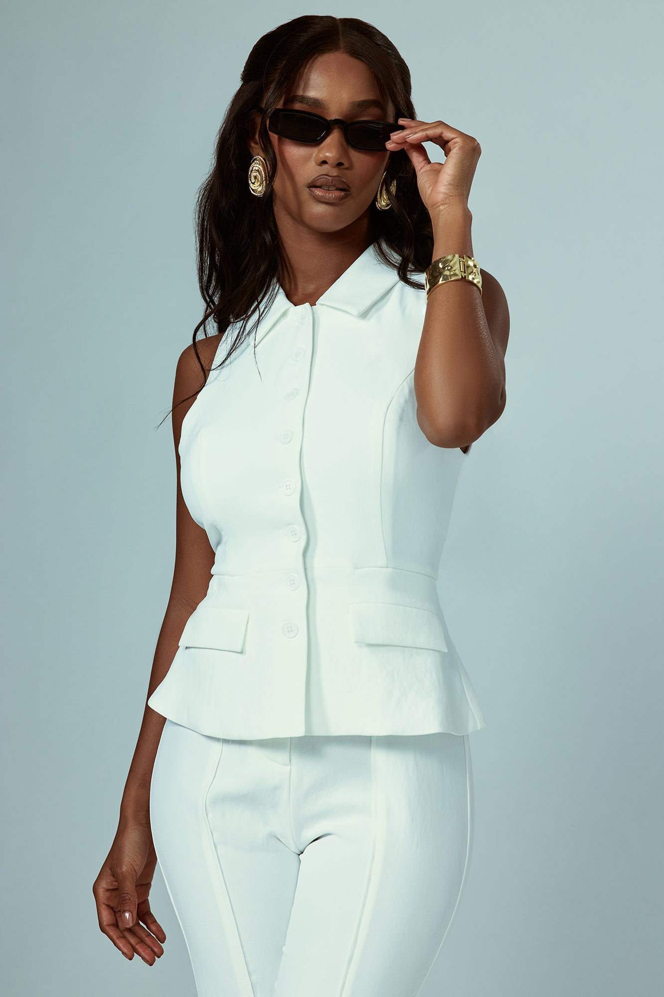 Touch Base Jumpsuit - White - Image 5