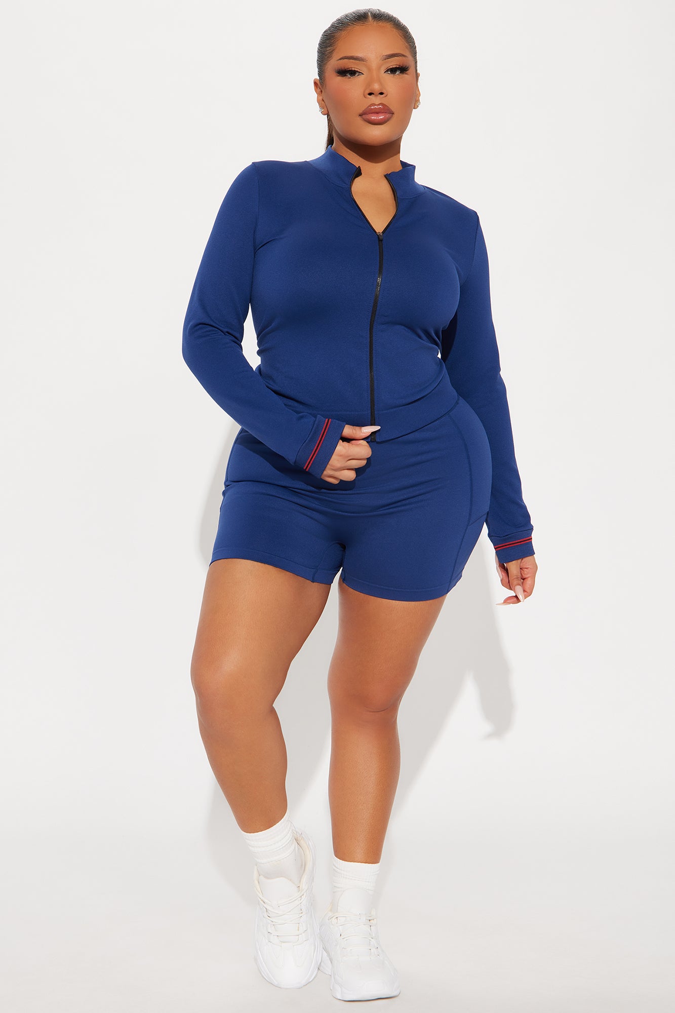 Power Up Flex Seamless Active Jacket - Midnight Blue - Image 6