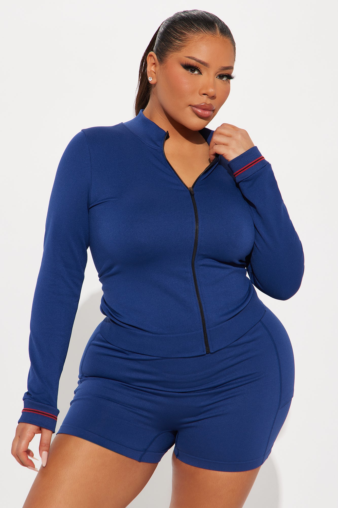 Power Up Flex Seamless Active Jacket - Midnight Blue - Image 5