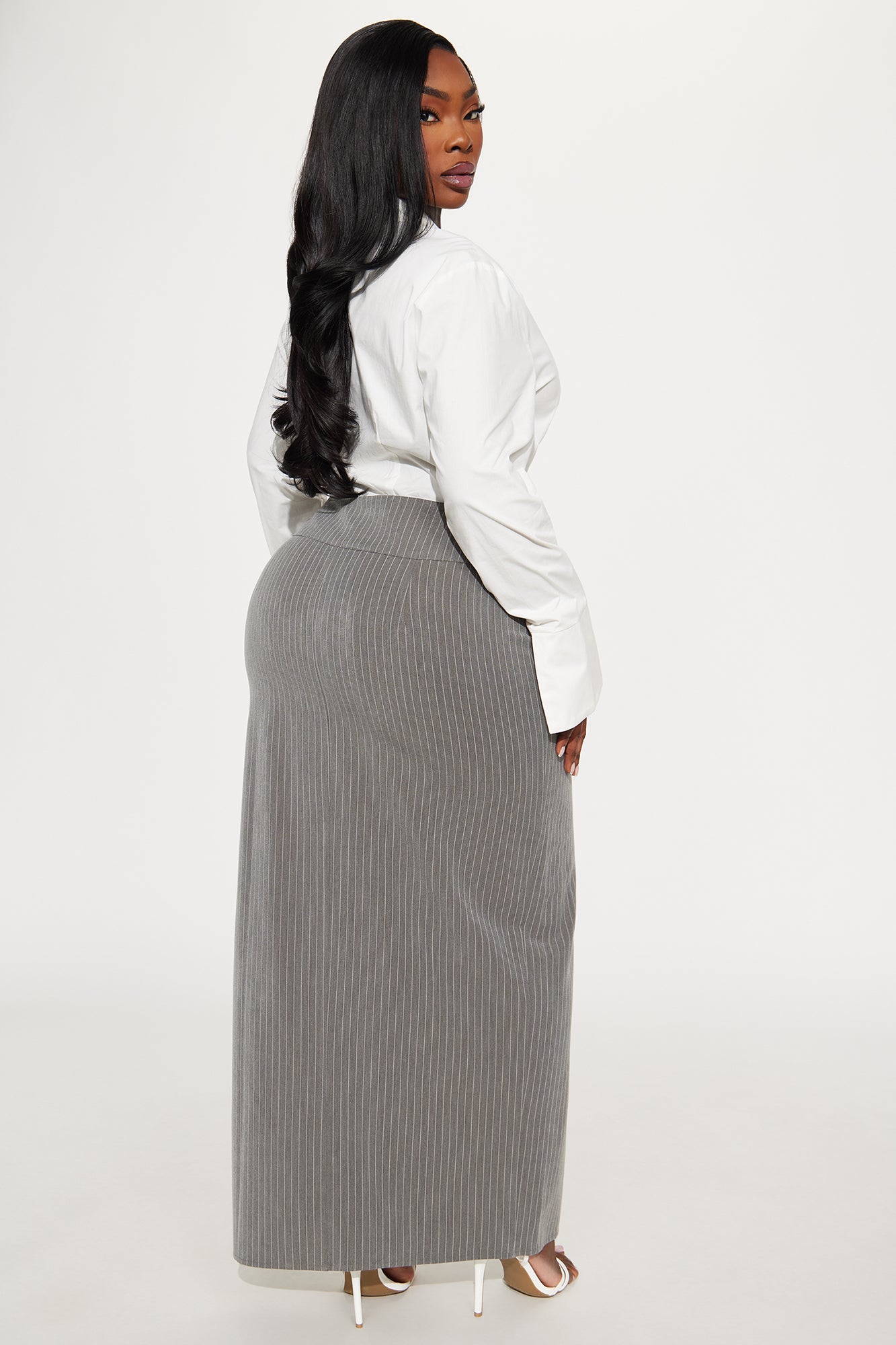 Fully Booked Maxi Skirt Set - Grey/combo - Image 6
