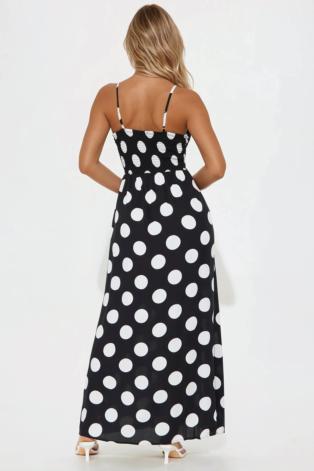 Anna Maxi Dress - Black/White - Image 3