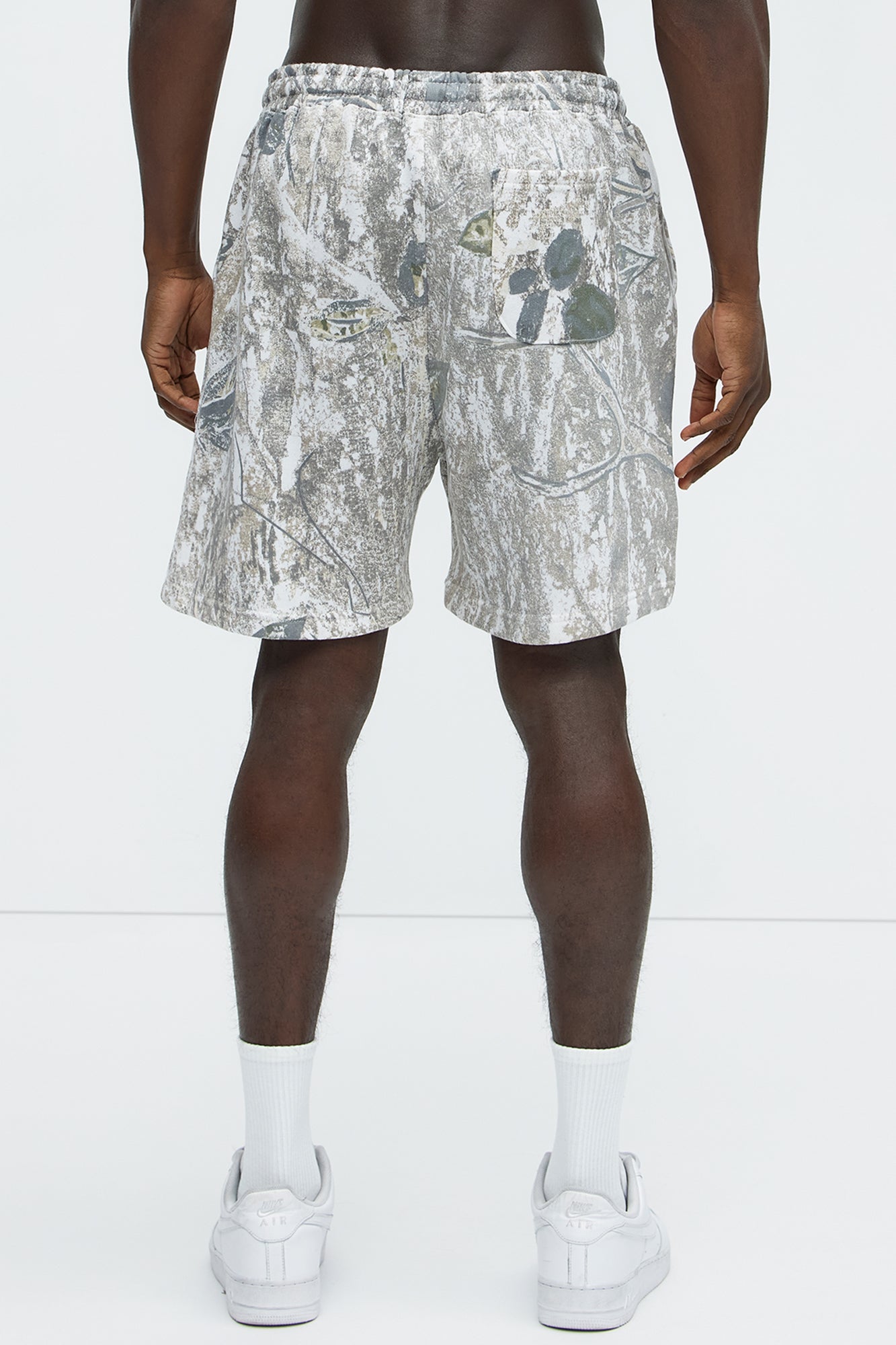 Wilderness Camo Fleece Shorts - Camouflage - Image 5
