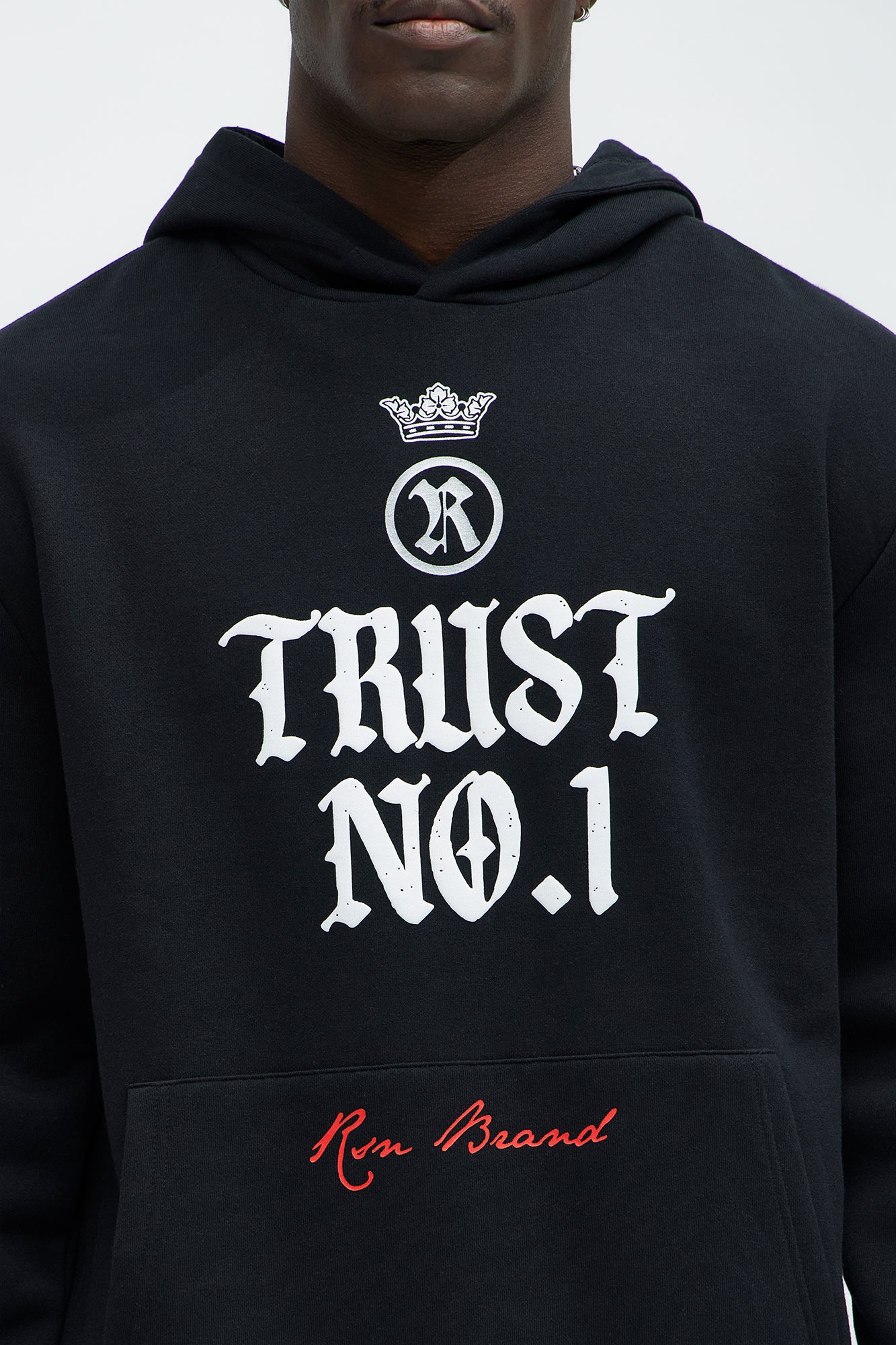 Trust No One And Respect Yourself Hoodie - Black - Image 3