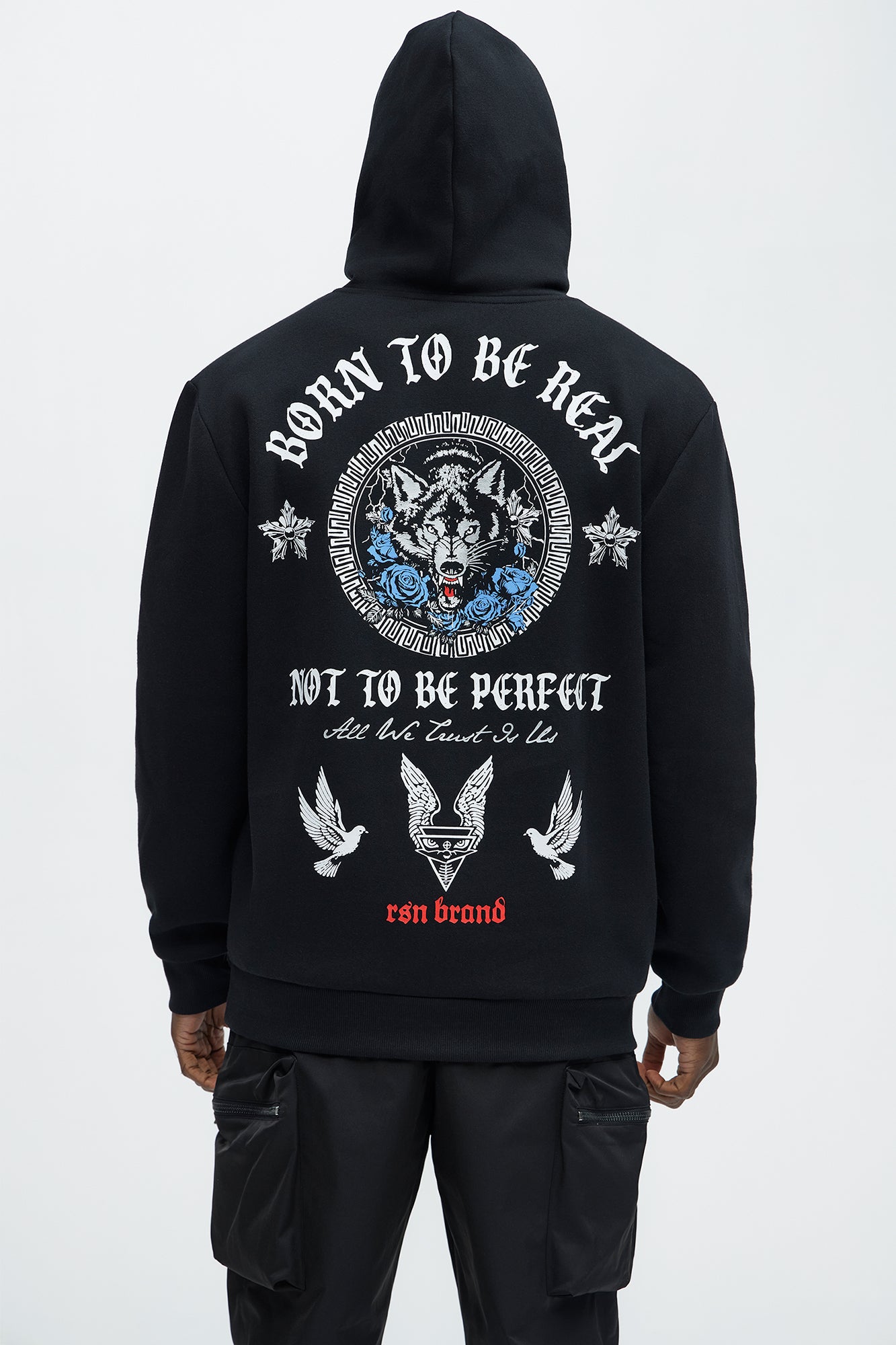 Trust No One And Respect Yourself Hoodie - Black - Image 4