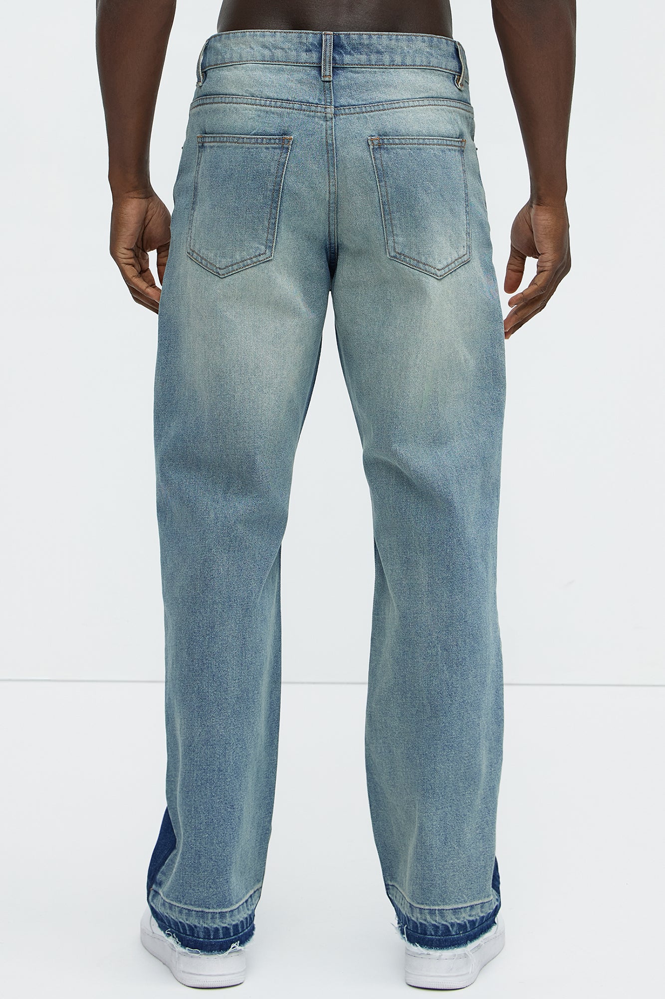 Silbano Straight Carpenter Jeans - Vintage Blue Wash - Image 5