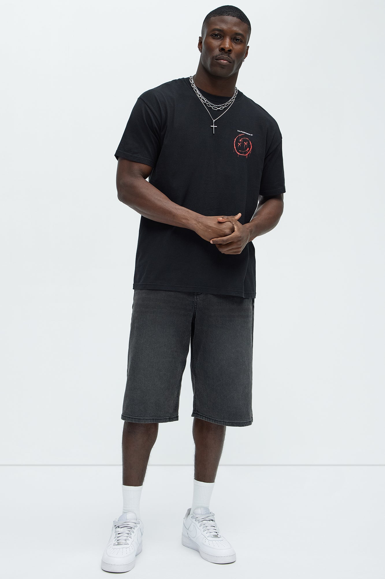 Walking To The Moon Short Sleeve Tee - Black - Image 3