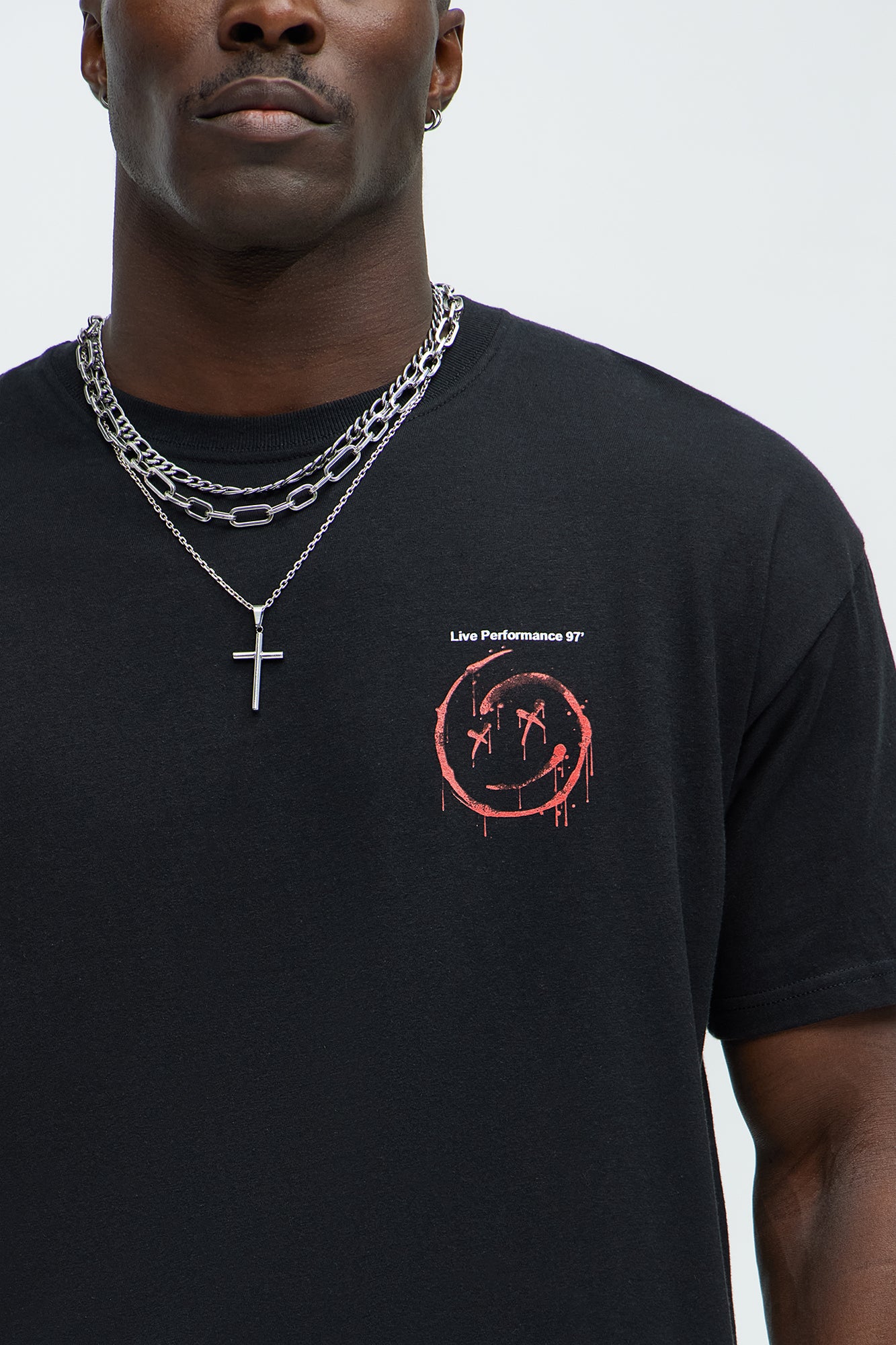 Walking To The Moon Short Sleeve Tee - Black - Image 4