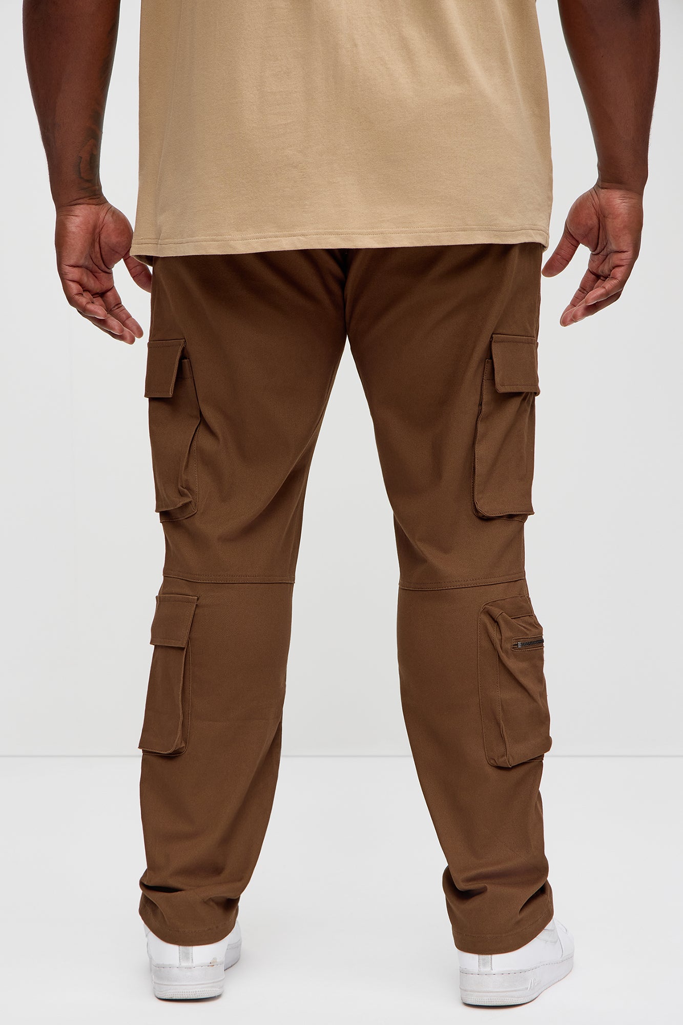 Stay On It Skinny Cargo Pants - Brown - Image 10