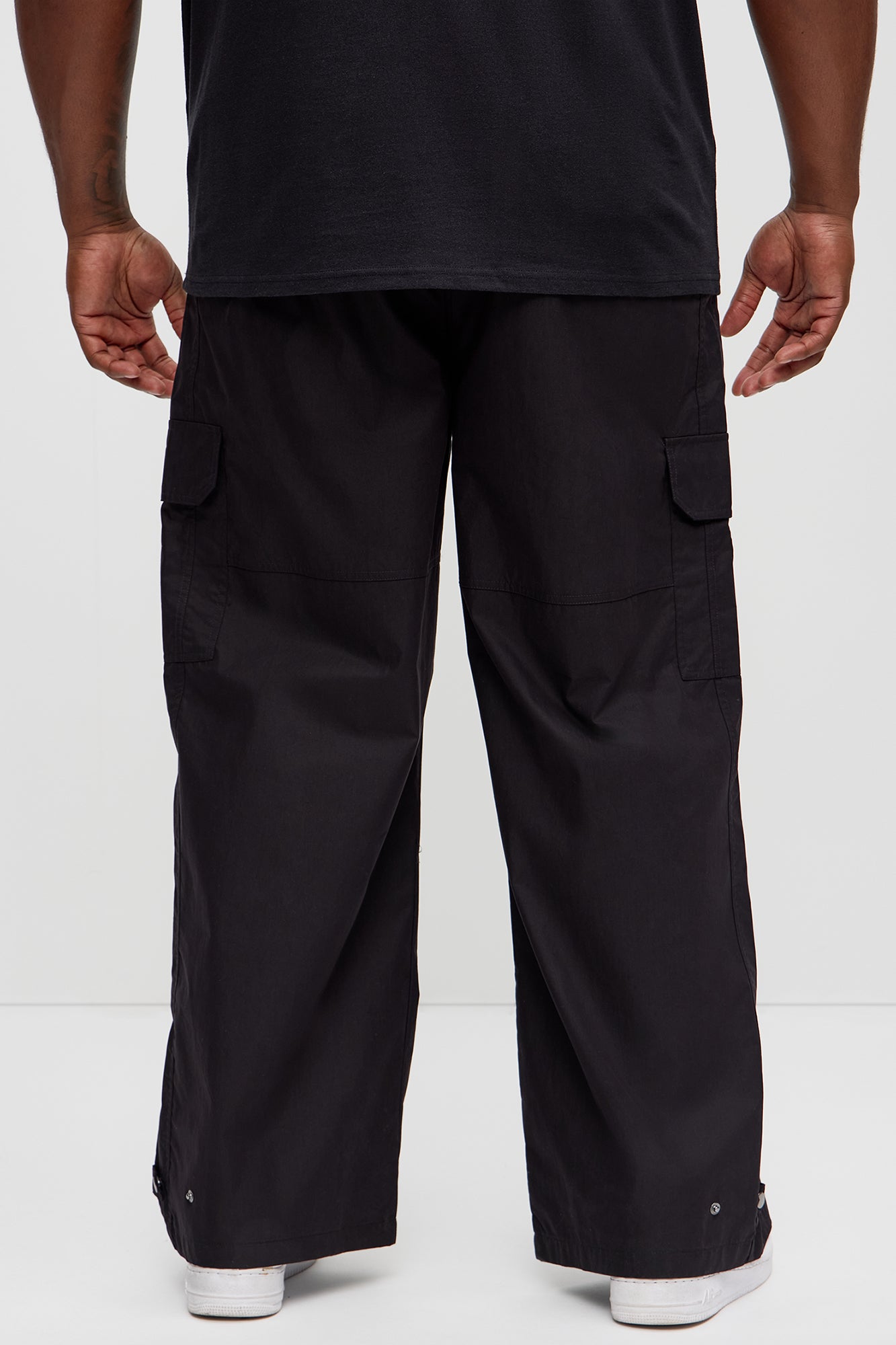 At The Time Baggy Cargo Pants - Black - Image 10