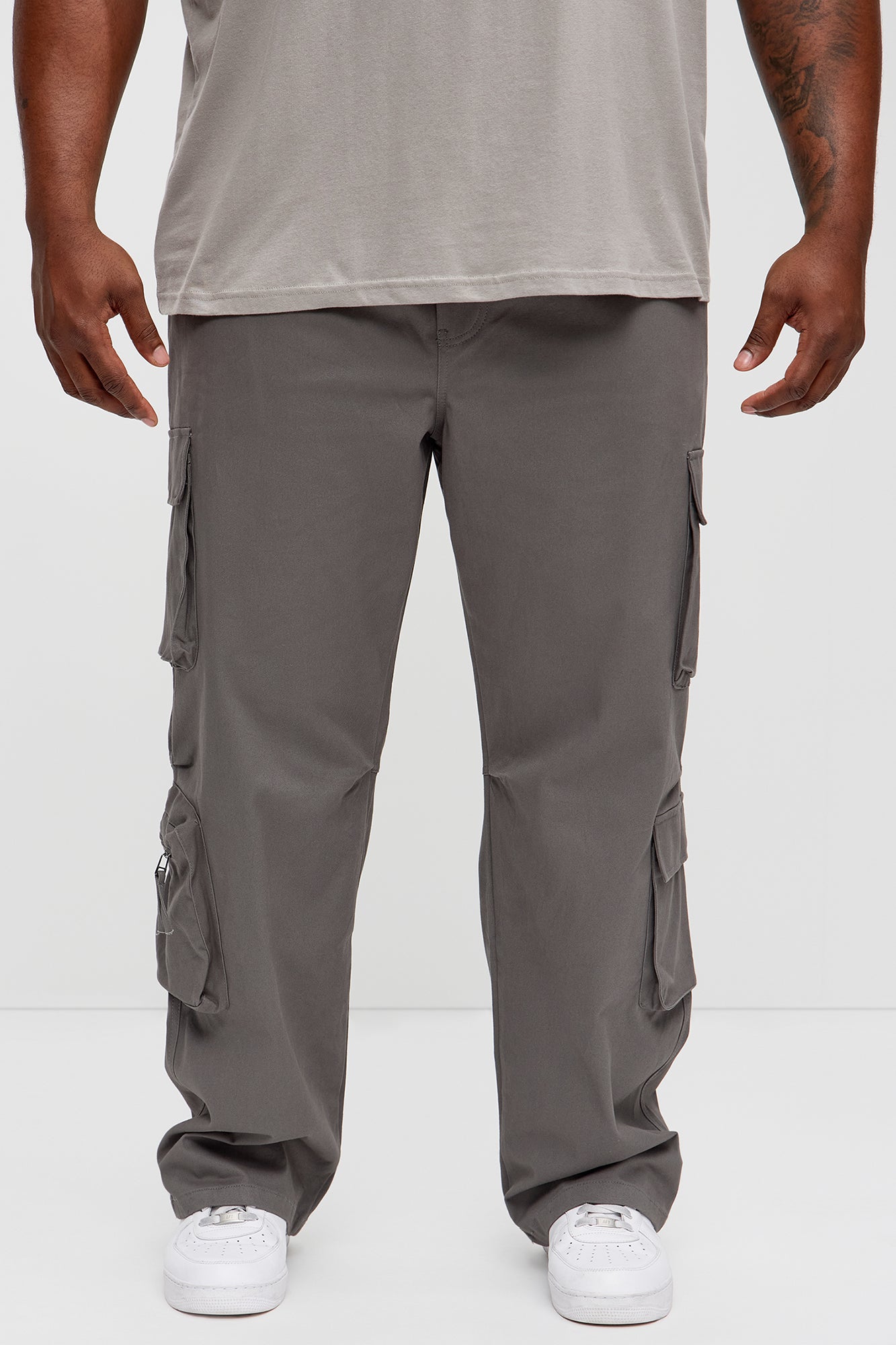 Stay On It Straight Cargo Pants - Grey - Image 7