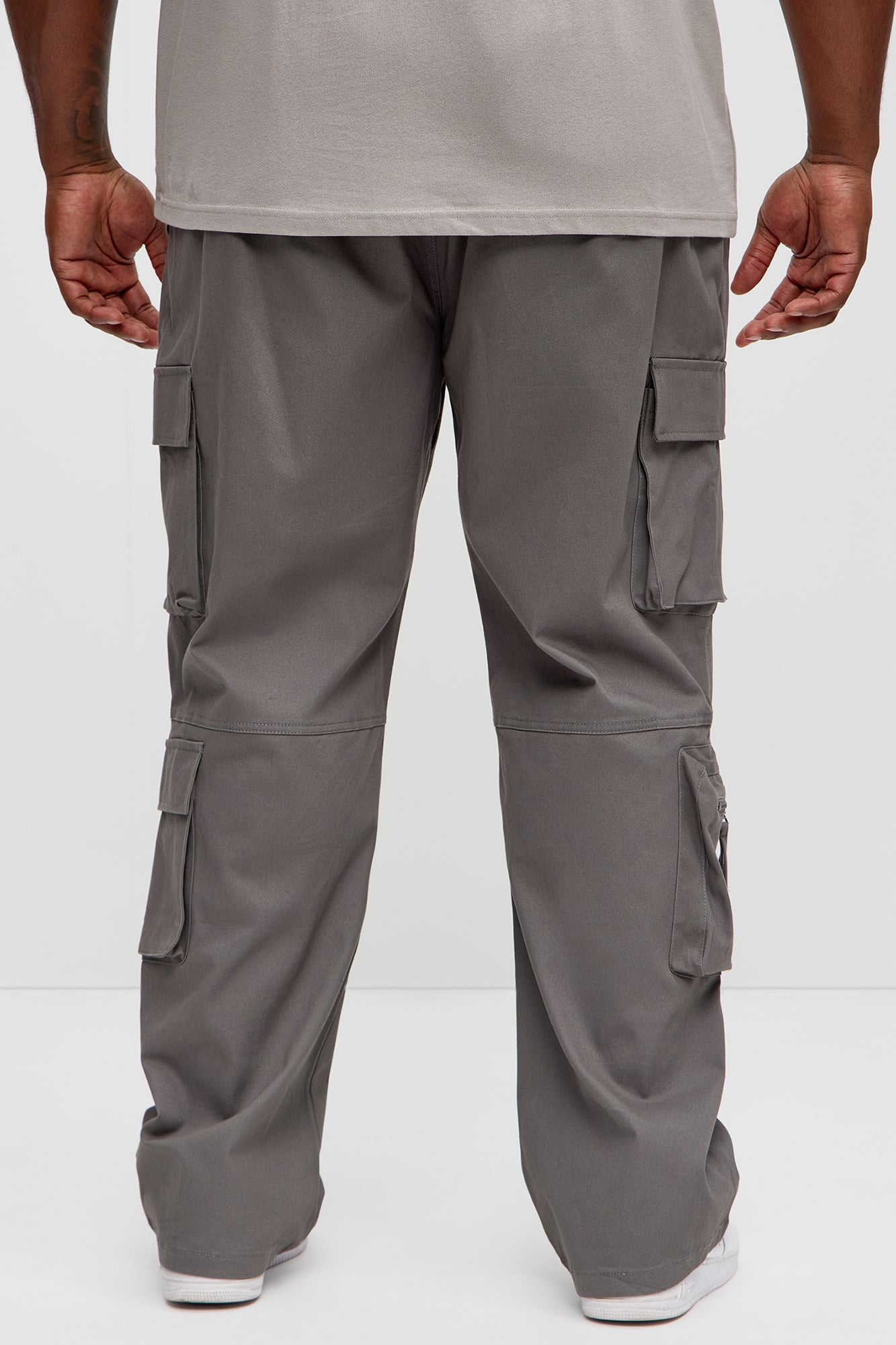 Stay On It Straight Cargo Pants - Grey - Image 10