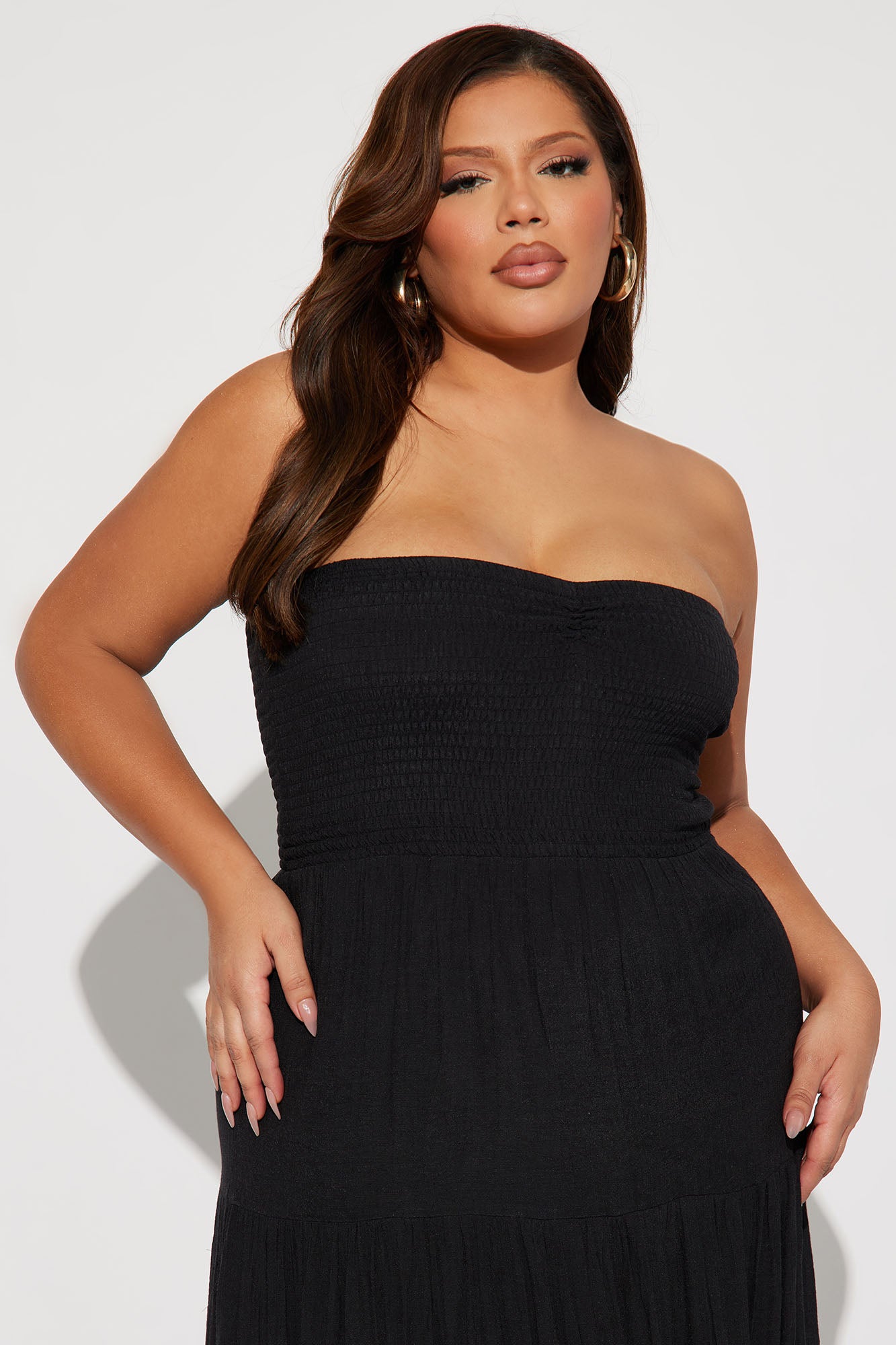 Almafi Coast Maxi Dress - Black - Image 5