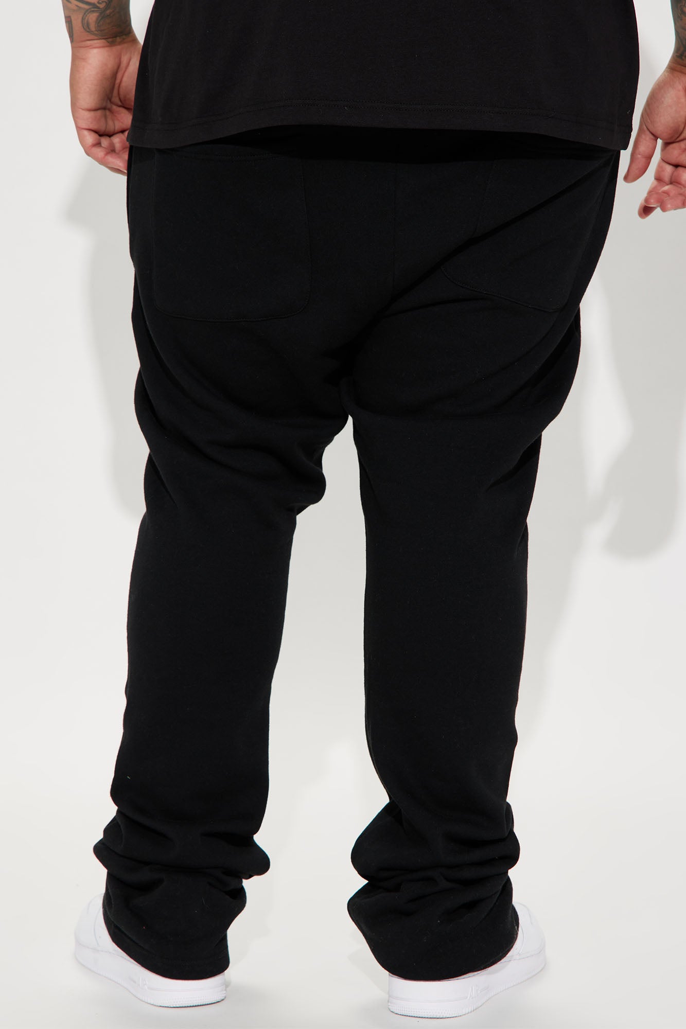 Tyson Skinny Stacked Flare Sweatpant - Black - Image 10