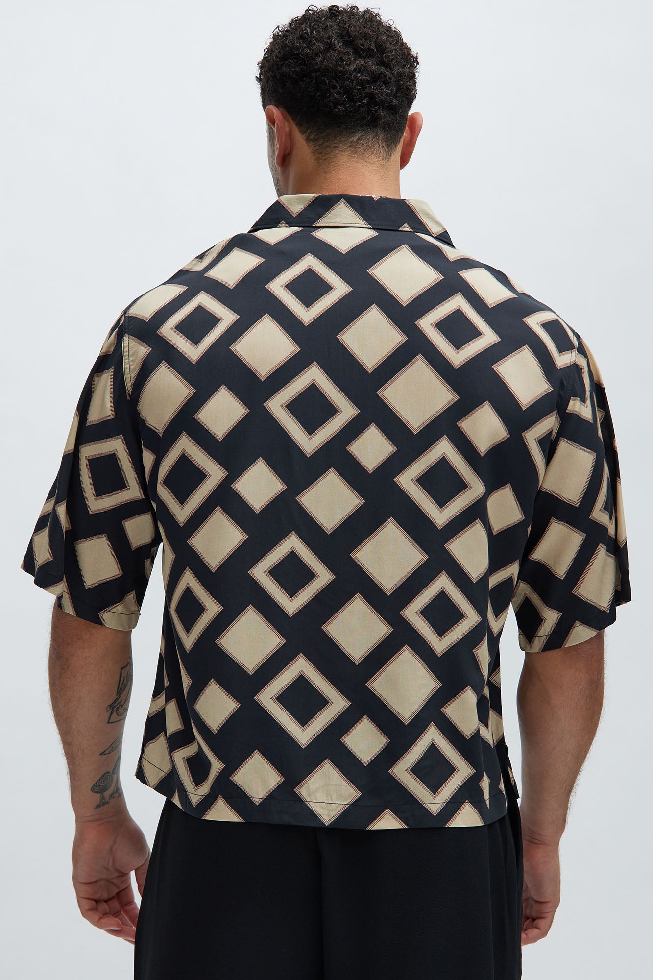 Geo Around Shirt - Black/Brown - Image 4