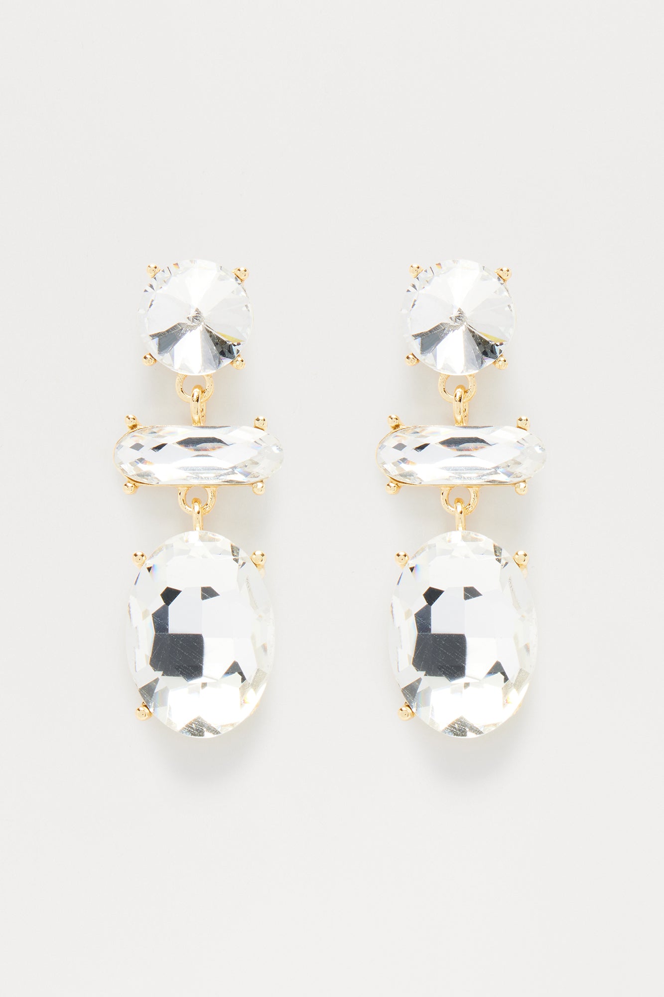 Be Brilliant Drop Earrings - Gold - Image 3