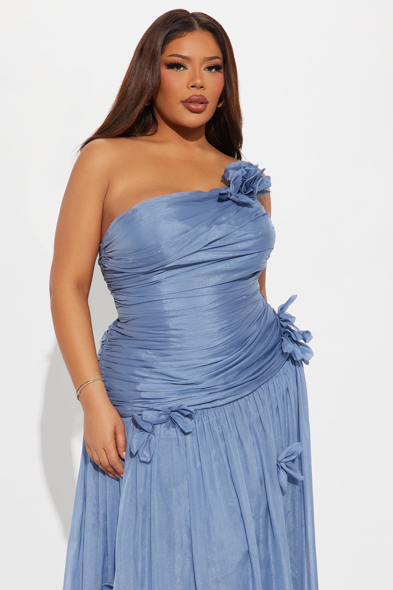 Amara Chiffon Gown - Light Blue - Image 5