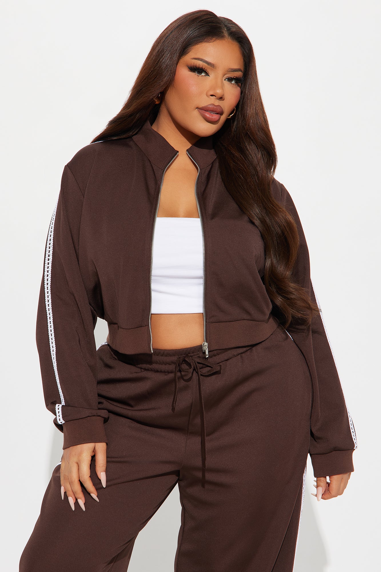 Soft Hustle Pant Set - Chocolate - Image 7