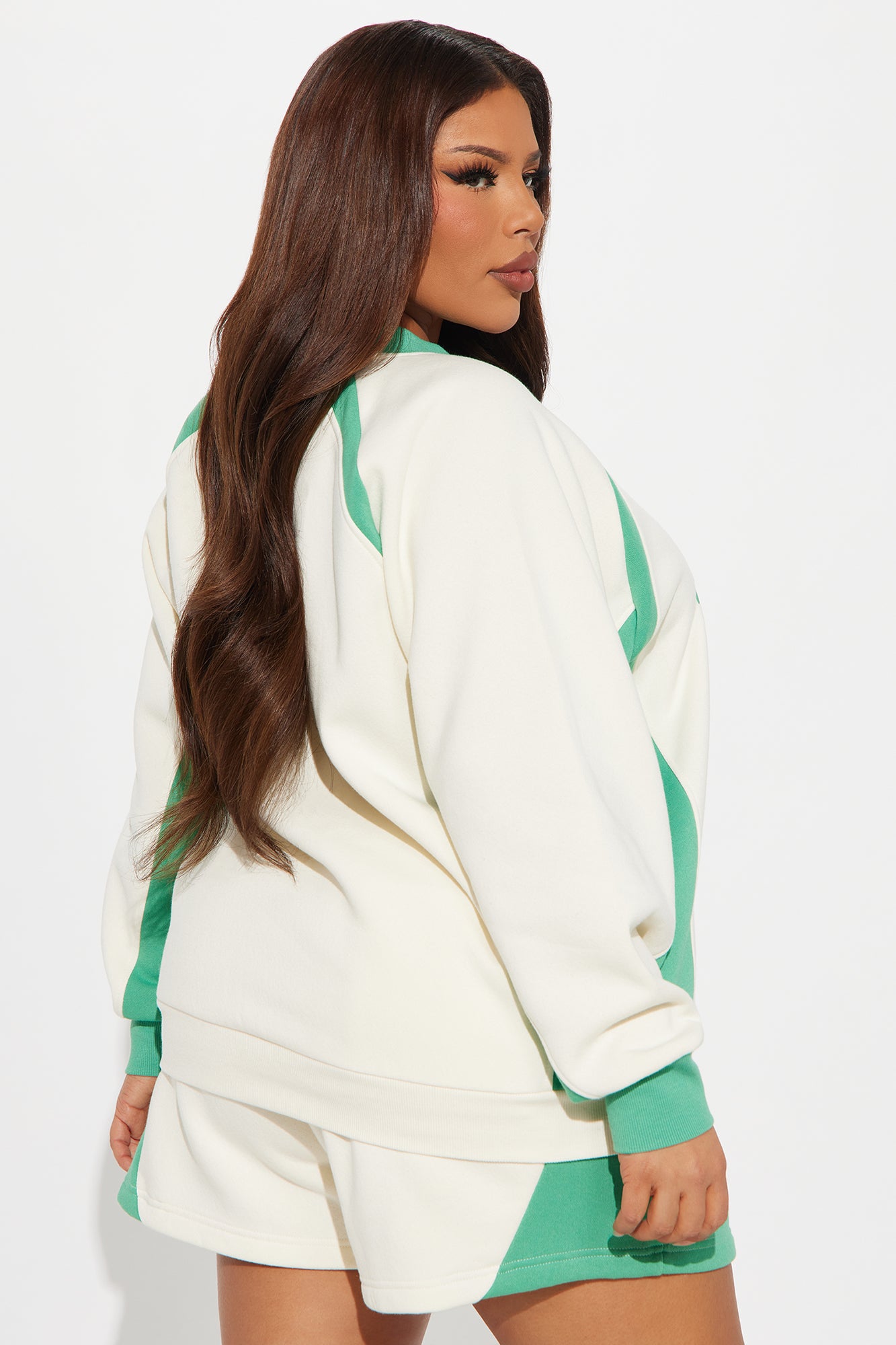 Sport Fleece Short Set - Cream/combo - Image 8