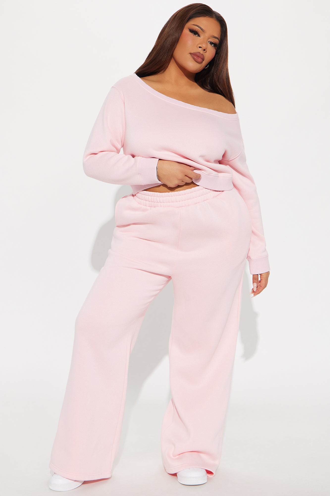 Sammie Fleece Pant Set - Pink - Image 4