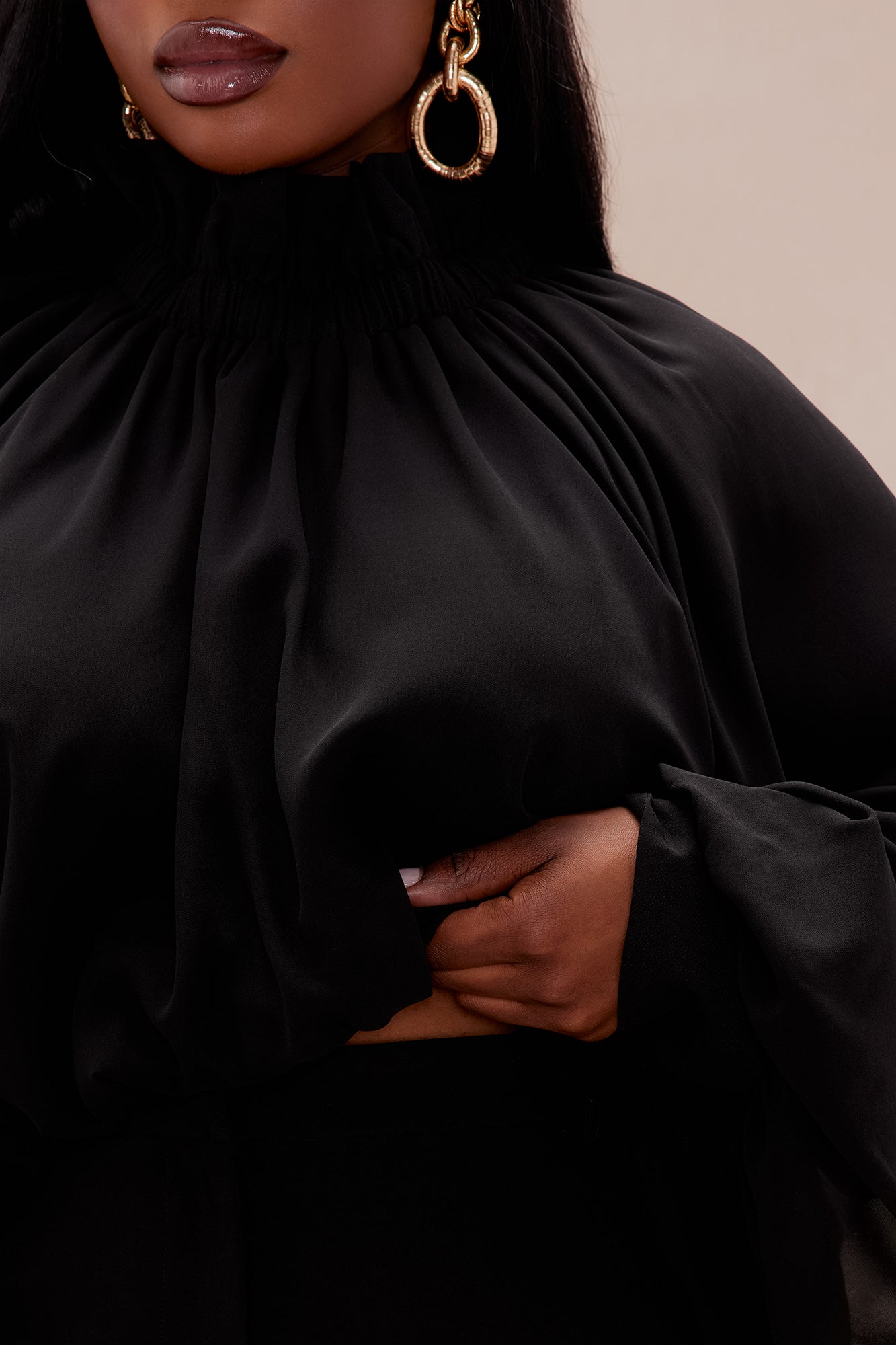 Ericka Chiffon Blouse - Black - Image 7