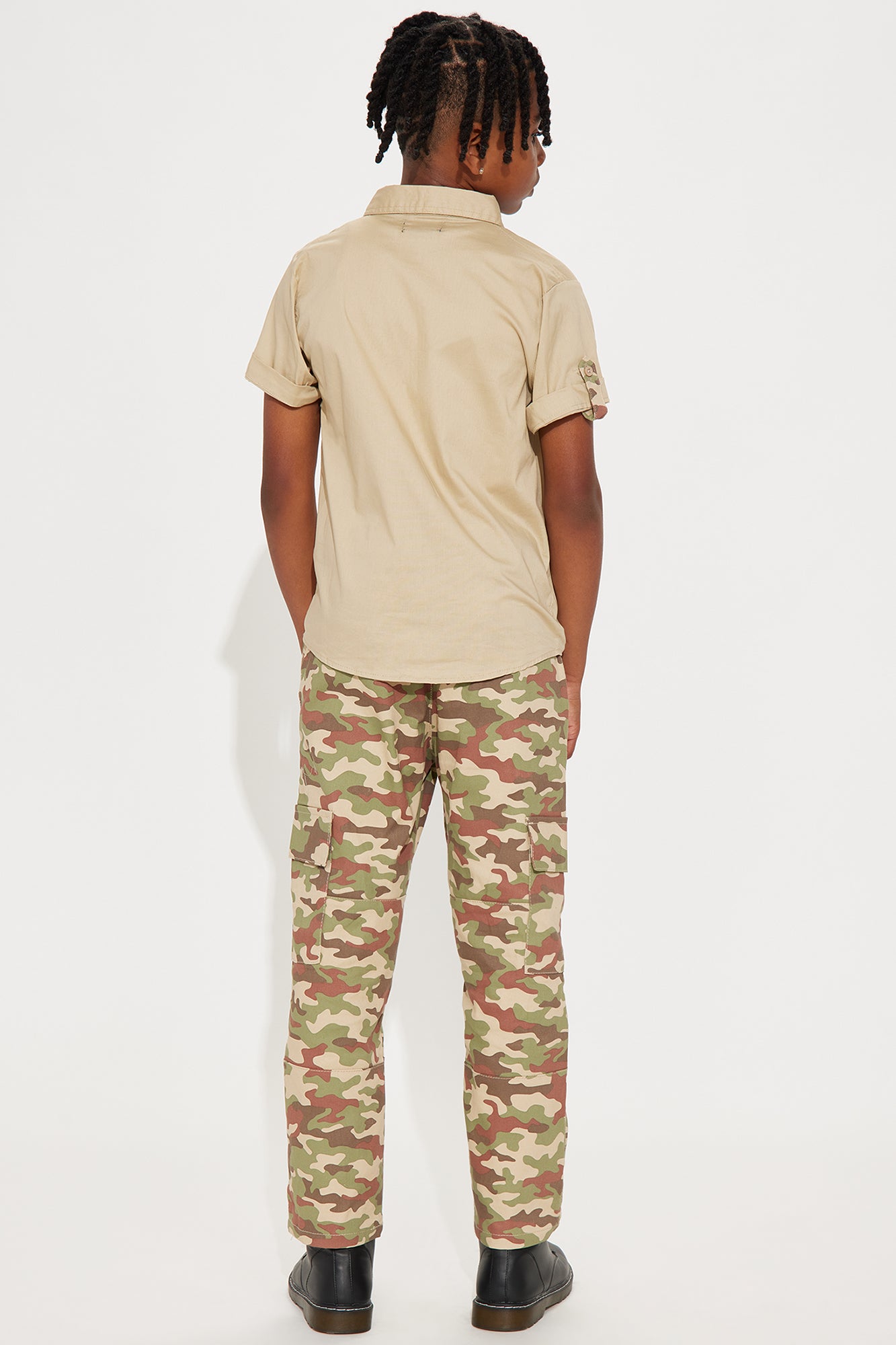 Mini Ryan Woven Camo Pant Set - Camouflage - Image 4