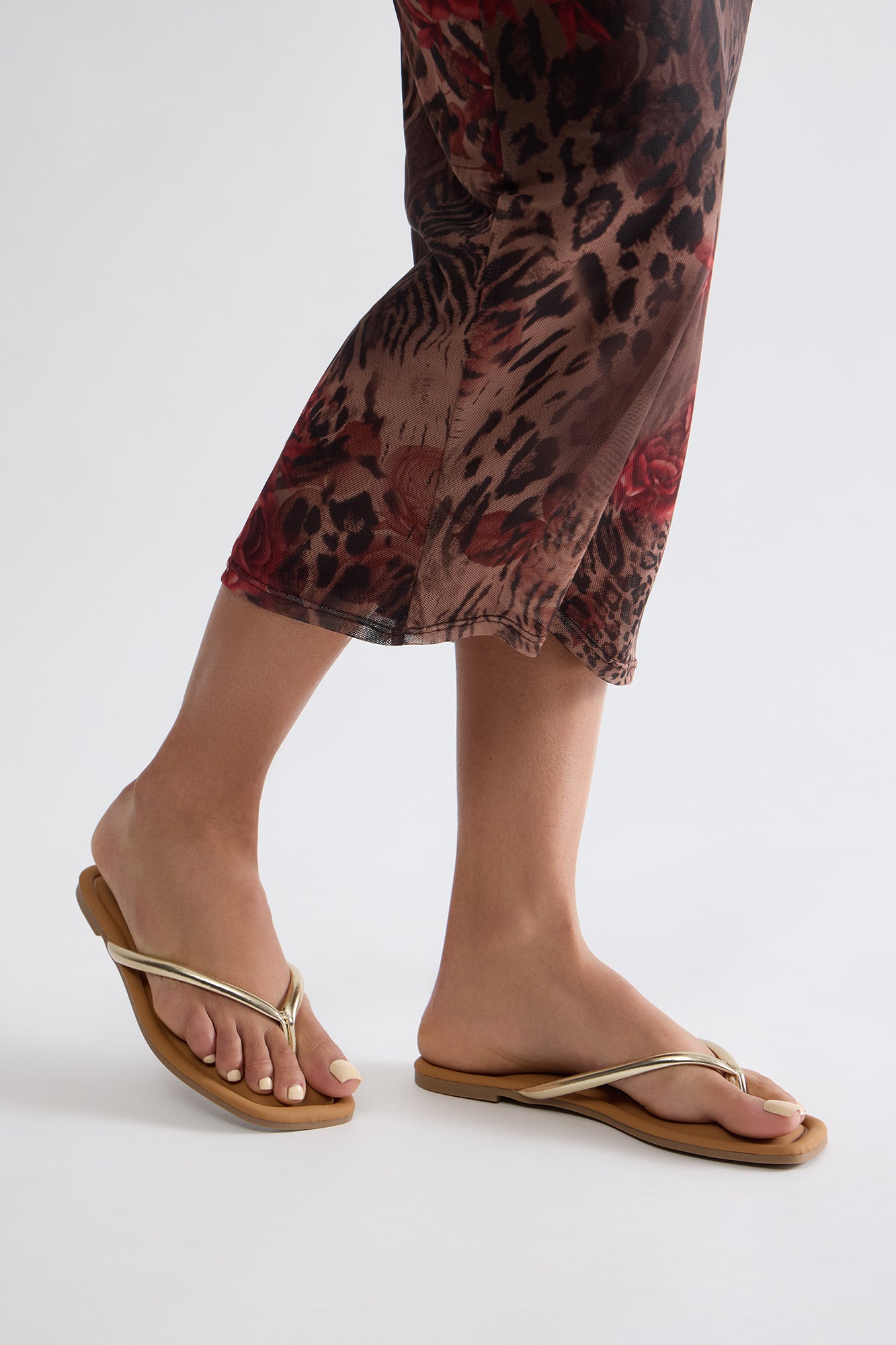 Summers In Maui Flip Flops - Gold - Image 4