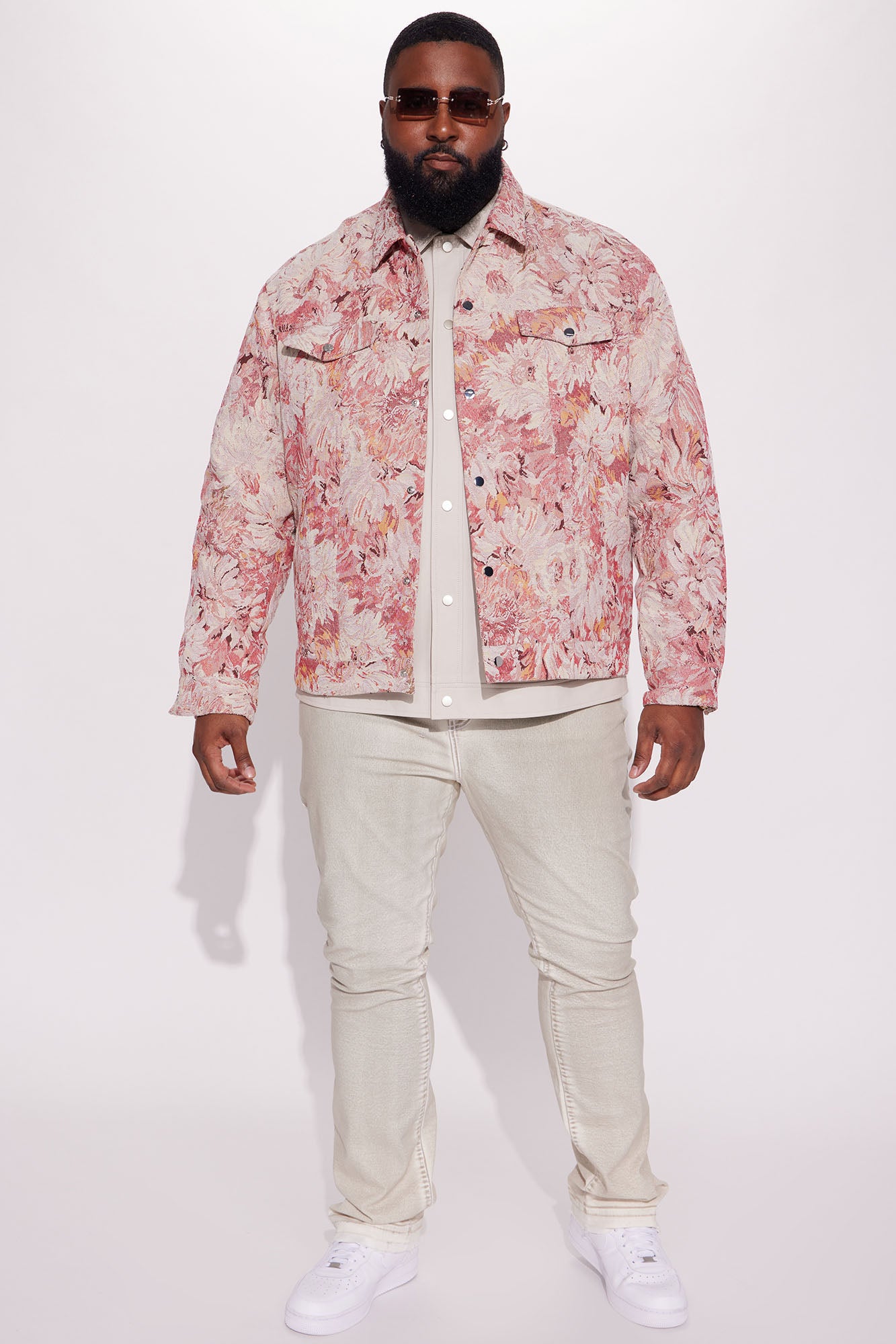 All You Need Is Tapestry Trucker Jacket - Pink/combo - Image 7