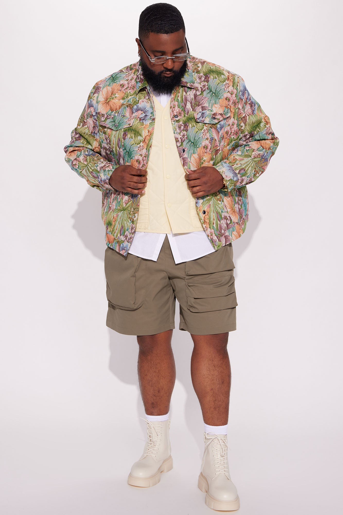 All You Need Is Tapestry Trucker Jacket - Green/combo - Image 10