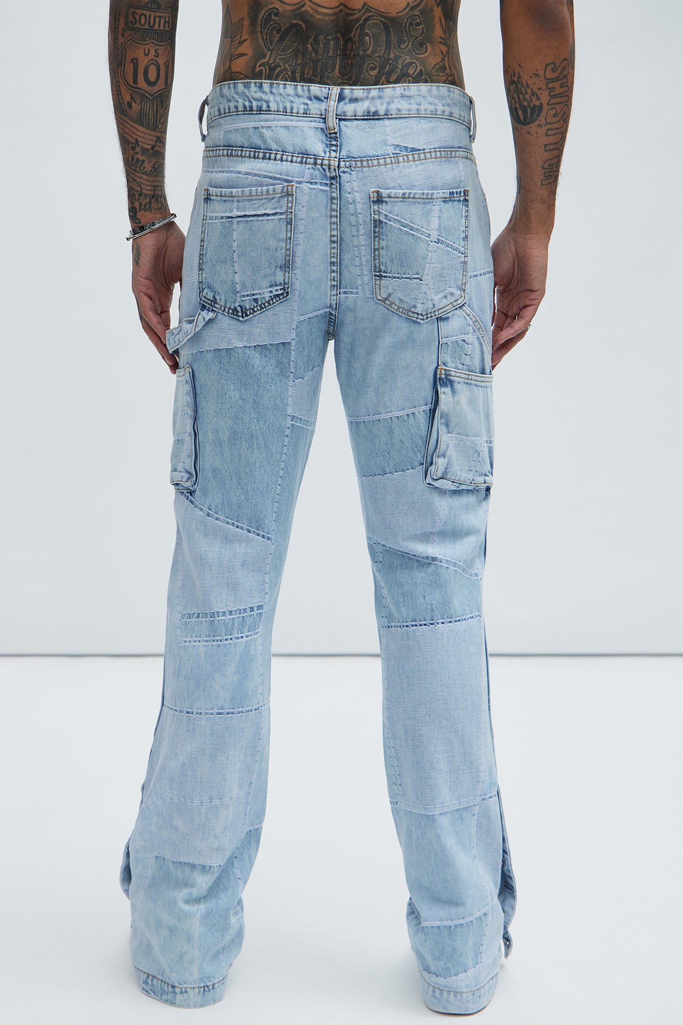 Verdugo Carpenter Flare Jeans - Light Blue Wash - Image 5
