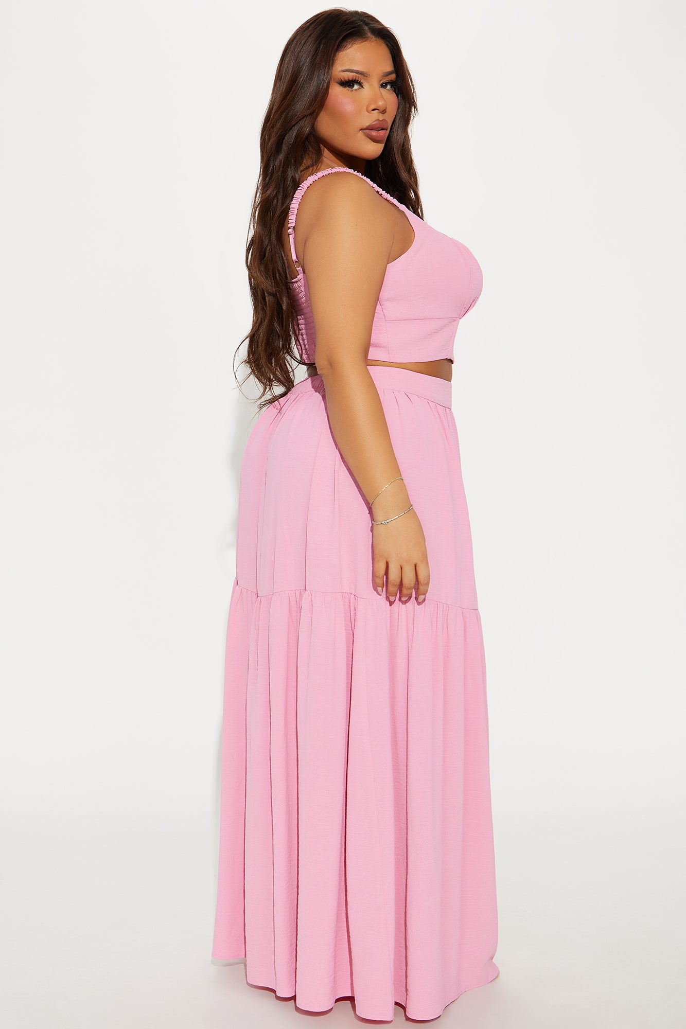 Country Belle Maxi Skirt Set - Pink - Image 6