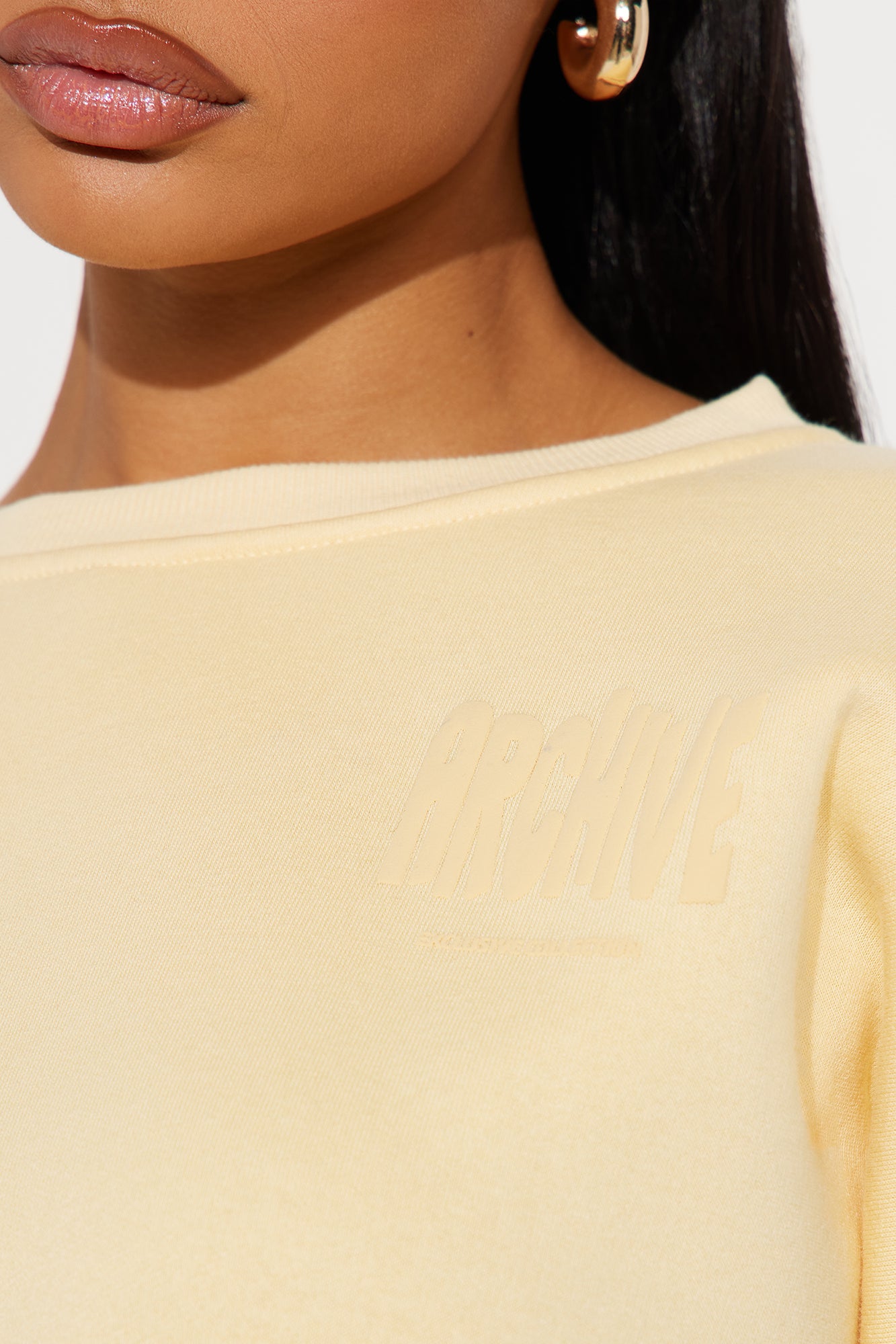 Archive Mode Fleece Short Set - Yellow - Image 3