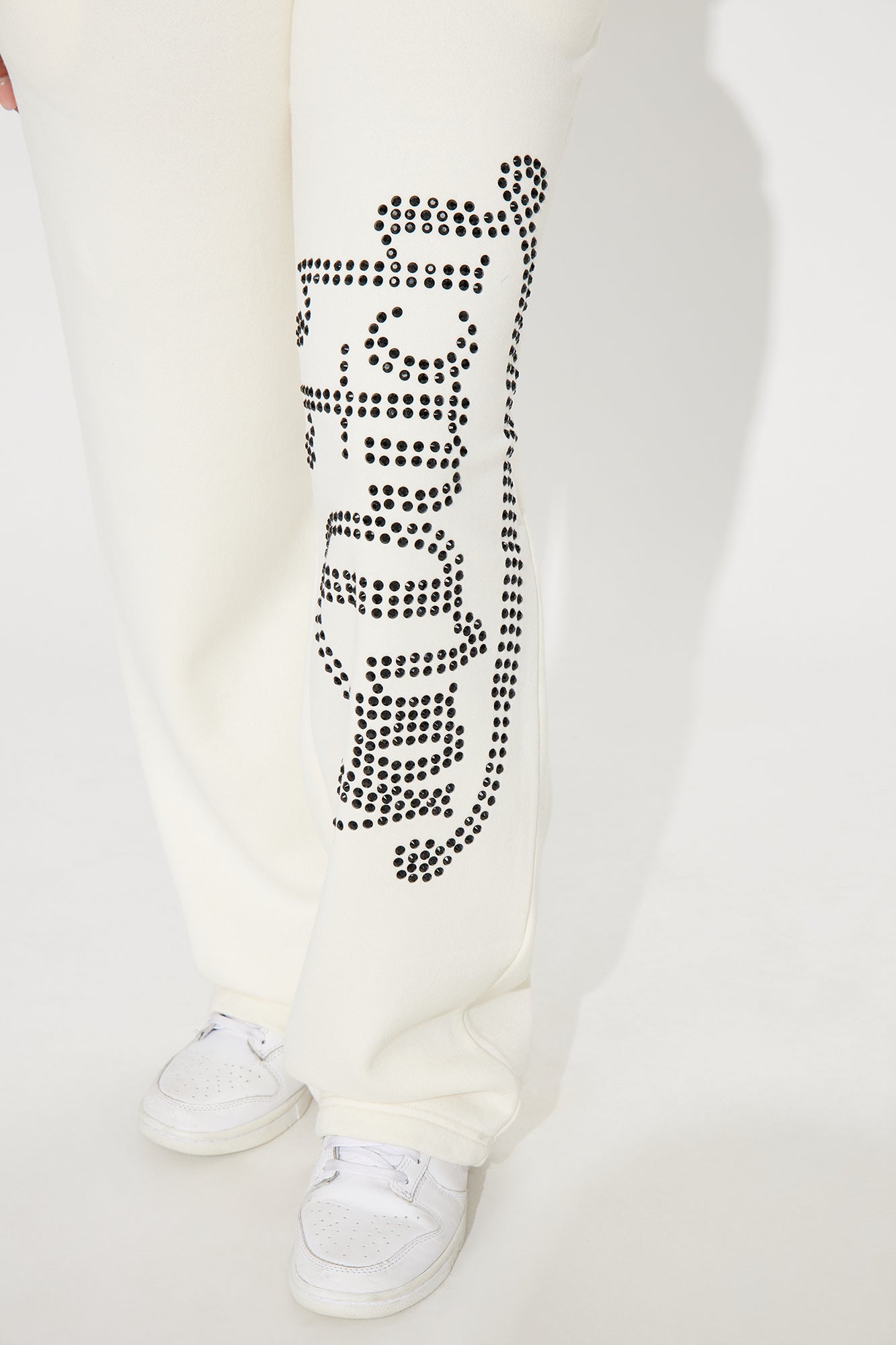 Von Dutch Classic Wide Leg Pant - Off White - Image 3