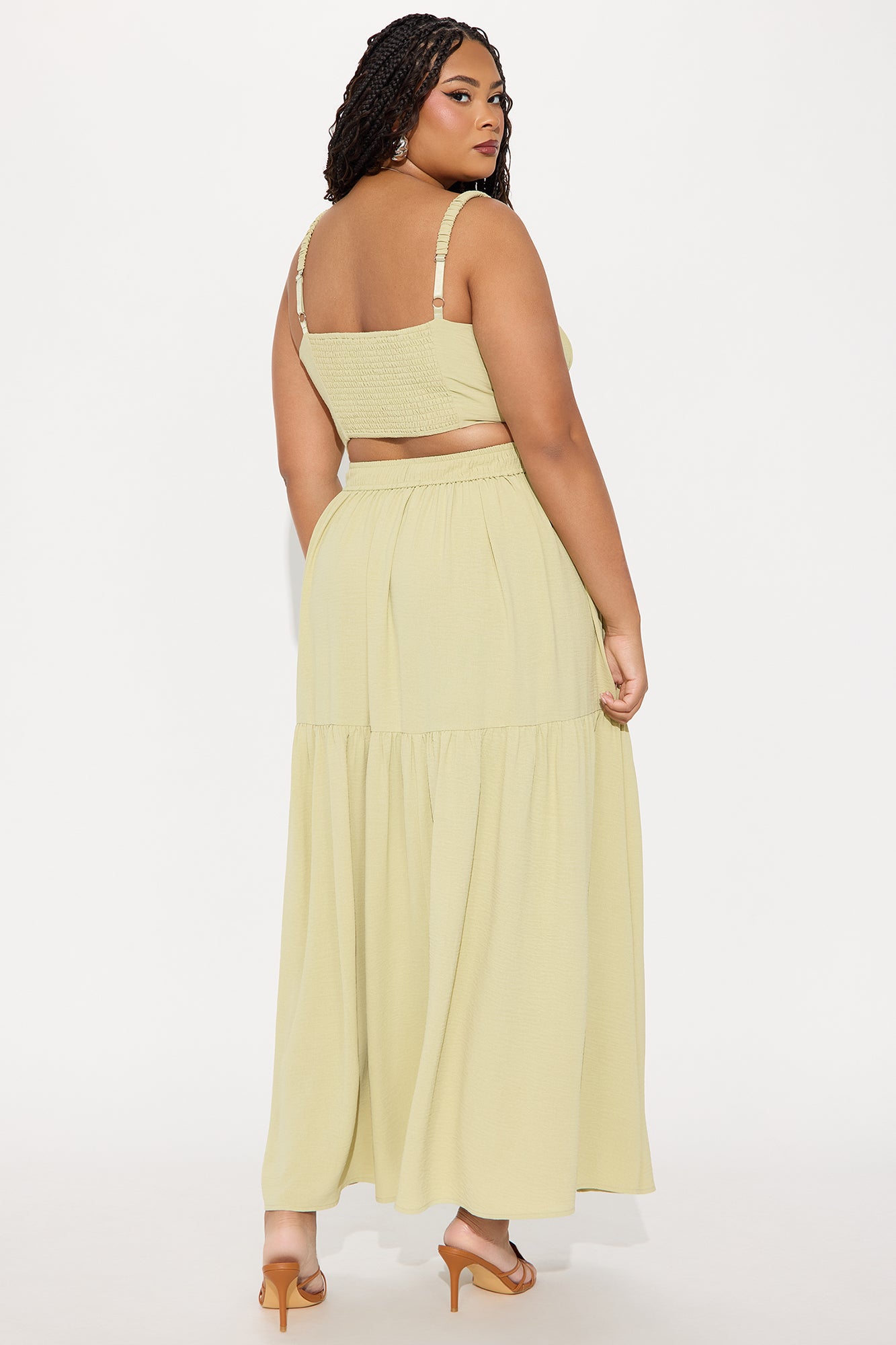 Country Belle Maxi Skirt Set - Sage - Image 6