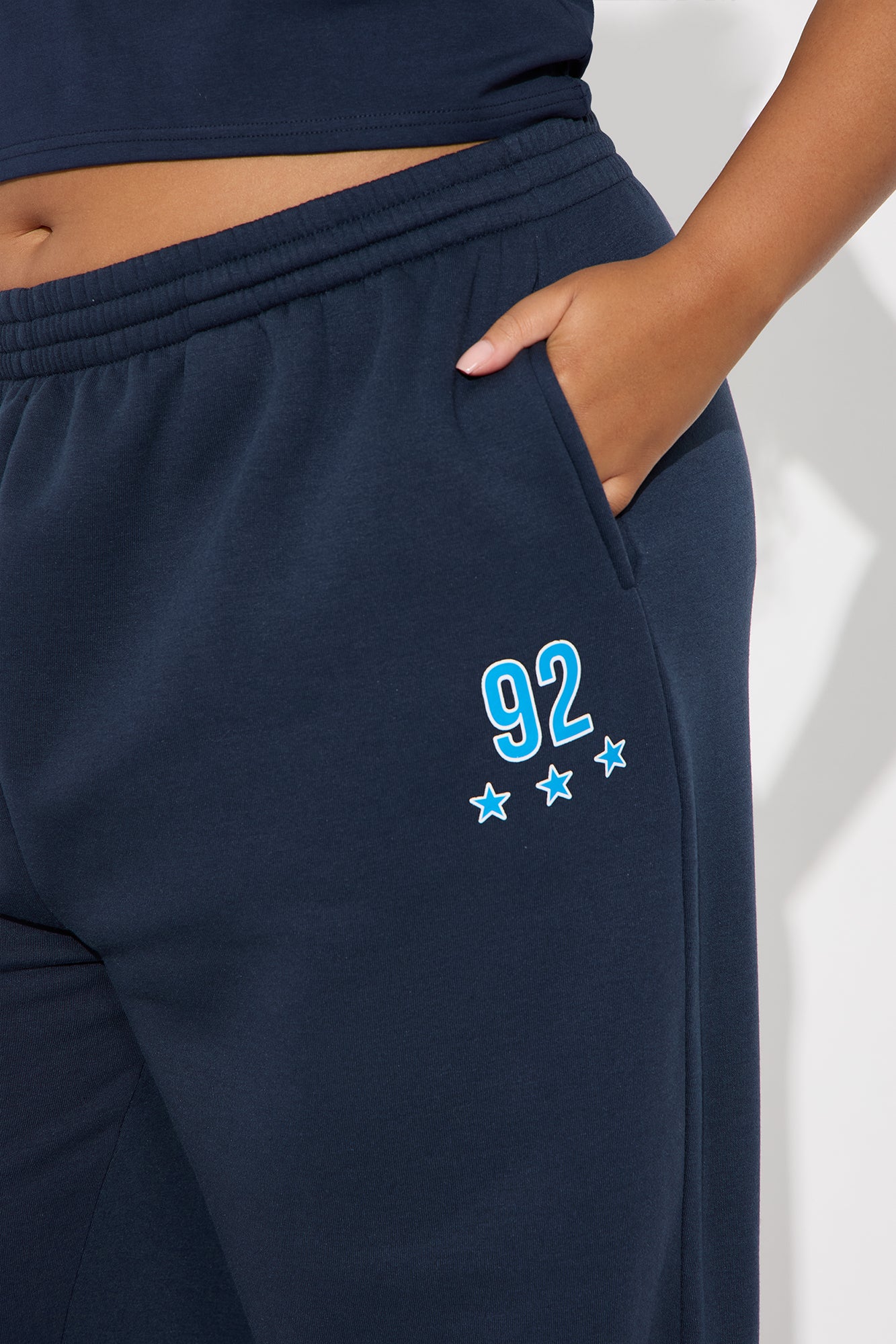 Alessandra 92 Wide Leg Pant - Blue - Image 6
