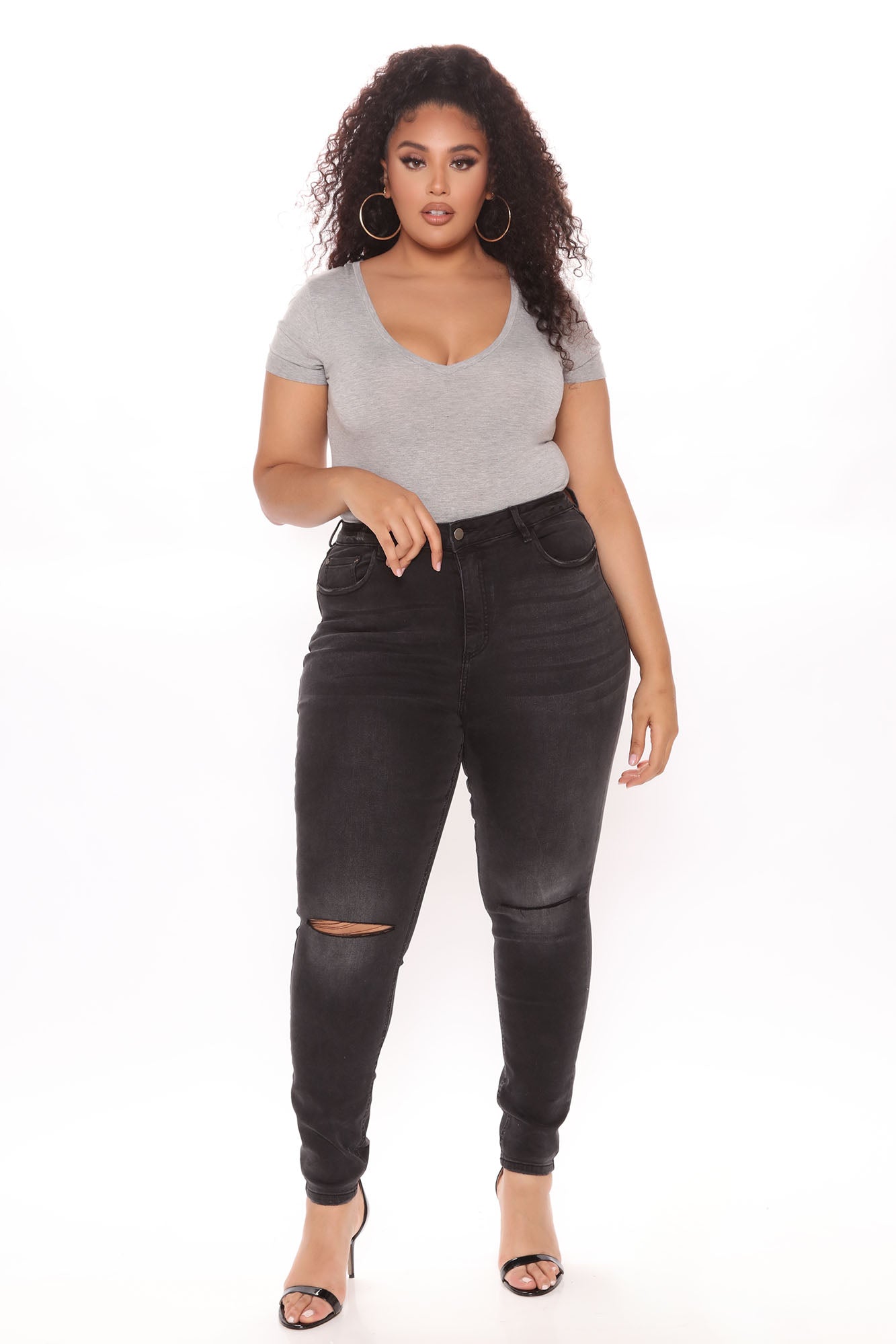 Favorite Tee Bodysuit - Heather Grey - Image 6