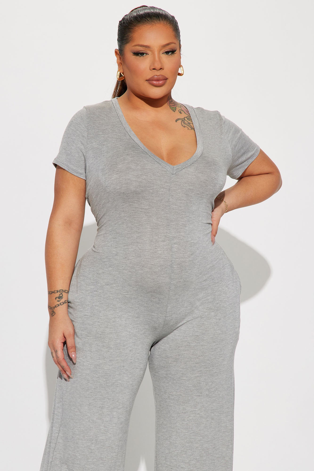Perfect Weekend Jumpsuit - Heather Grey - Image 5