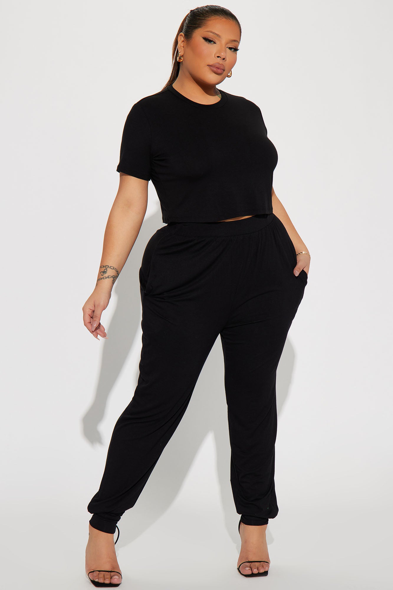 A Chill Day Pant Set - Black - Image 4