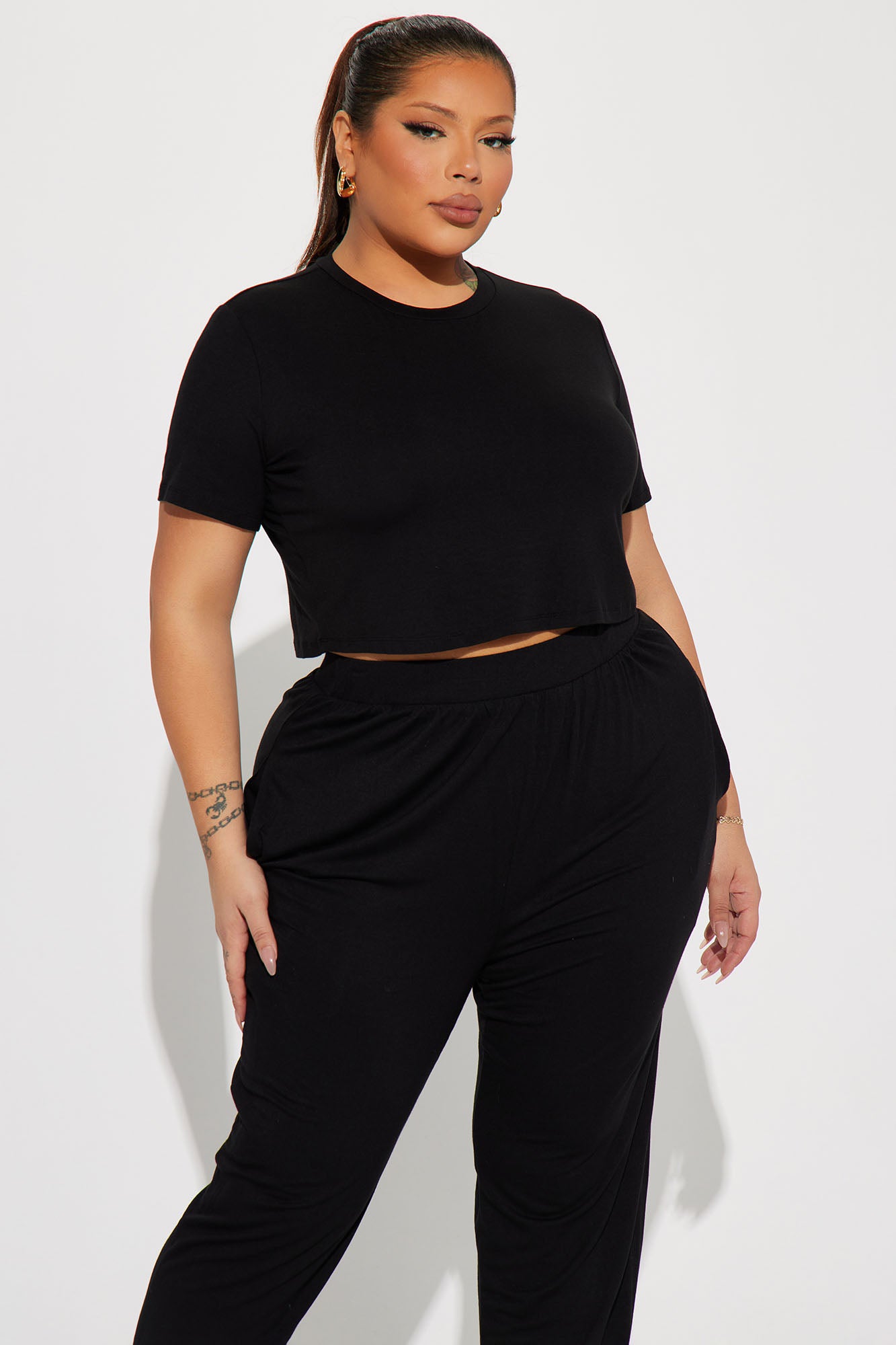A Chill Day Pant Set - Black - Image 5