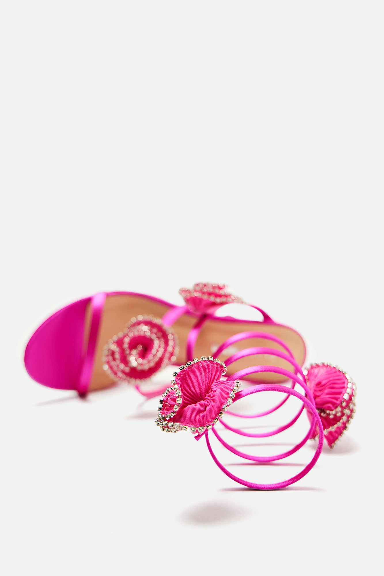 After Midnight Wrap Up Heeled Sandals - Pink - Image 5