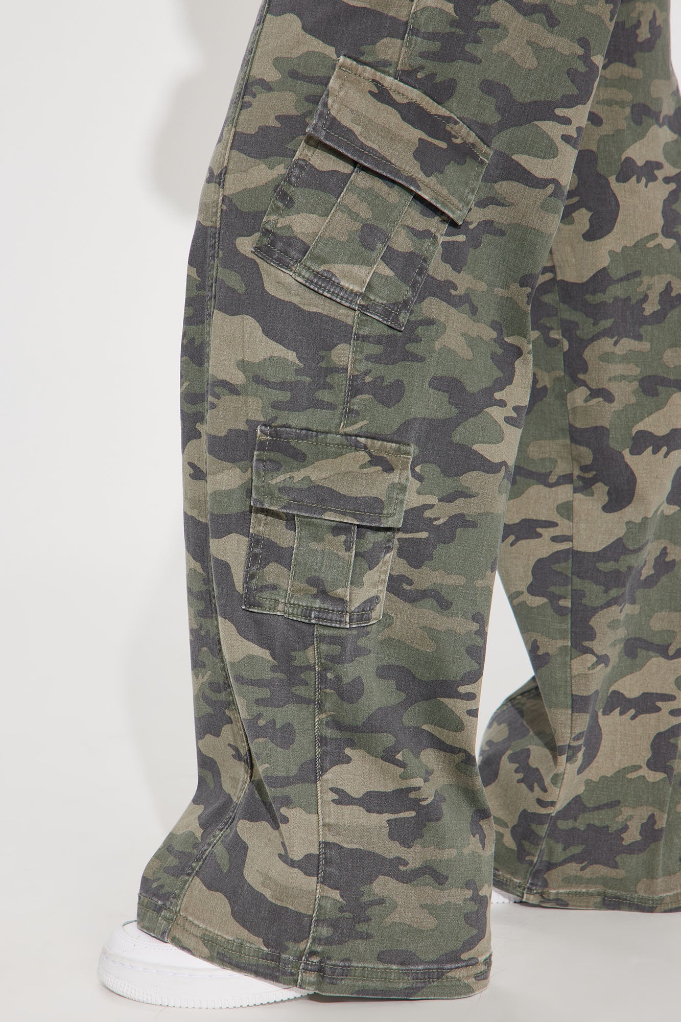 Berkely Washed Camo Cargo Pant - Olive/combo - Image 3