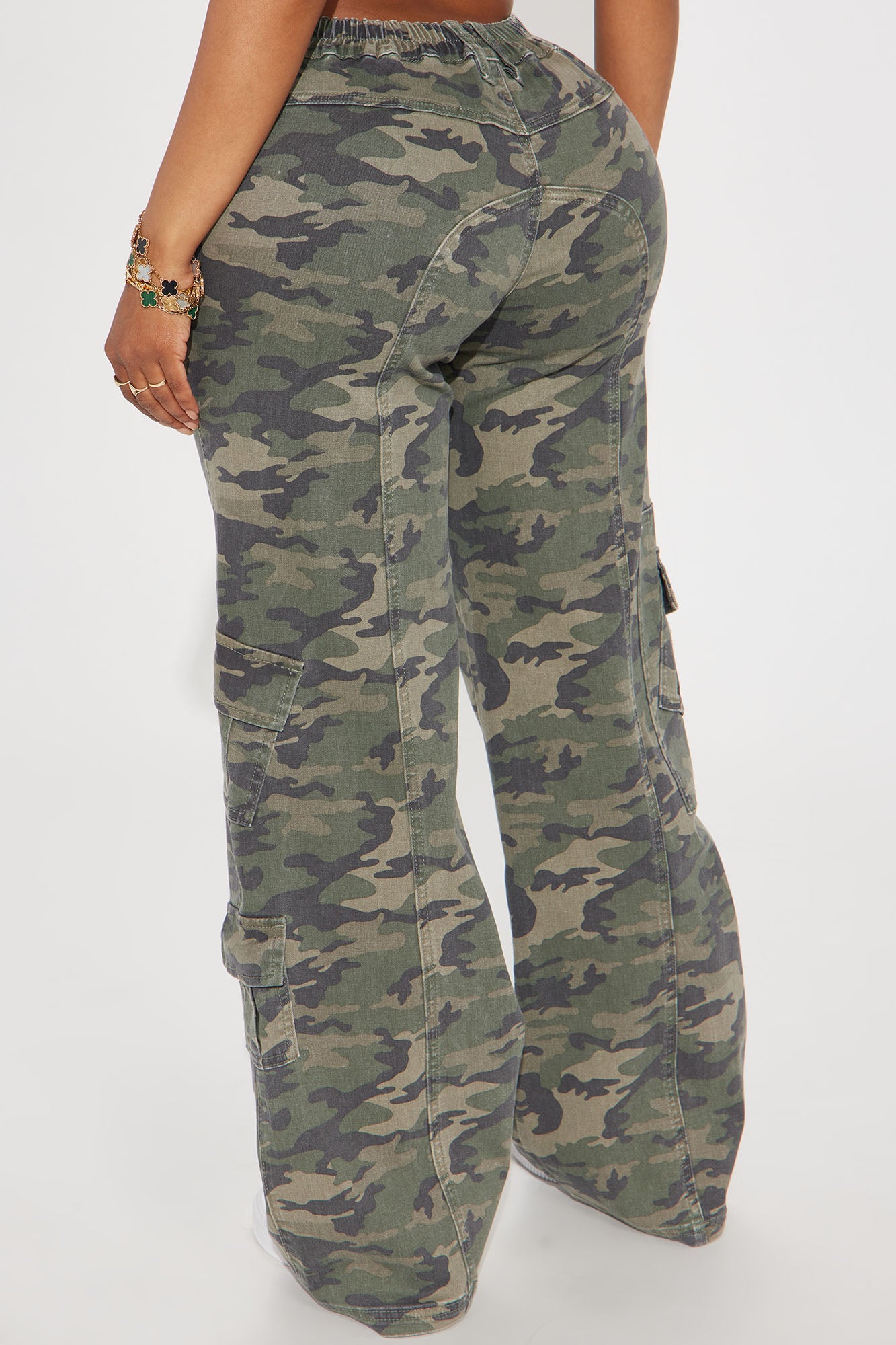 Berkely Washed Camo Cargo Pant - Olive/combo - Image 4
