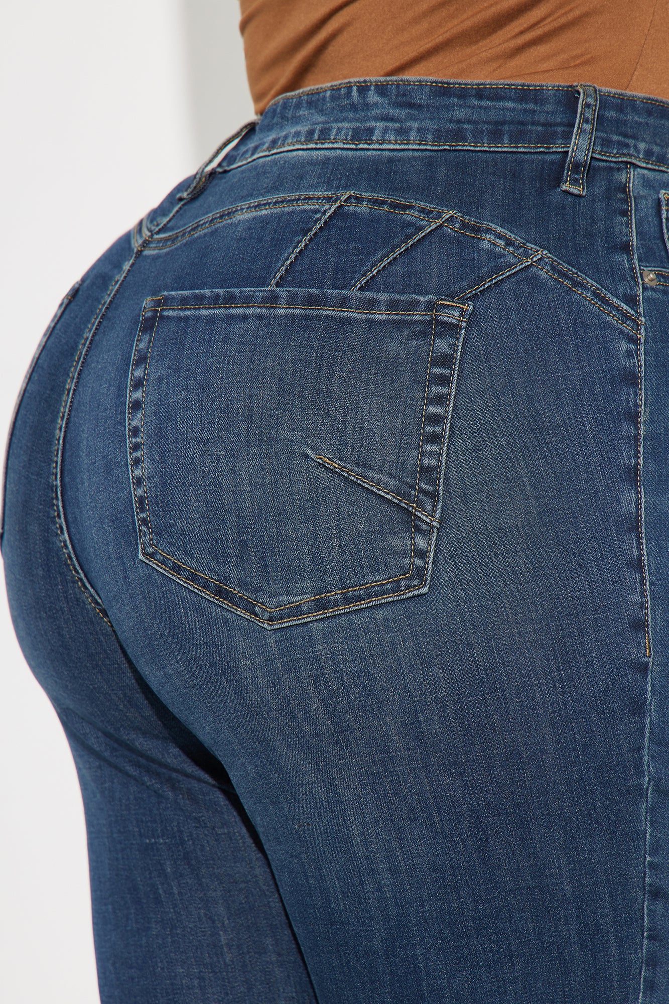 Mia Booty Lifting Stretch Skinny Jeans - Dark Wash - Image 6