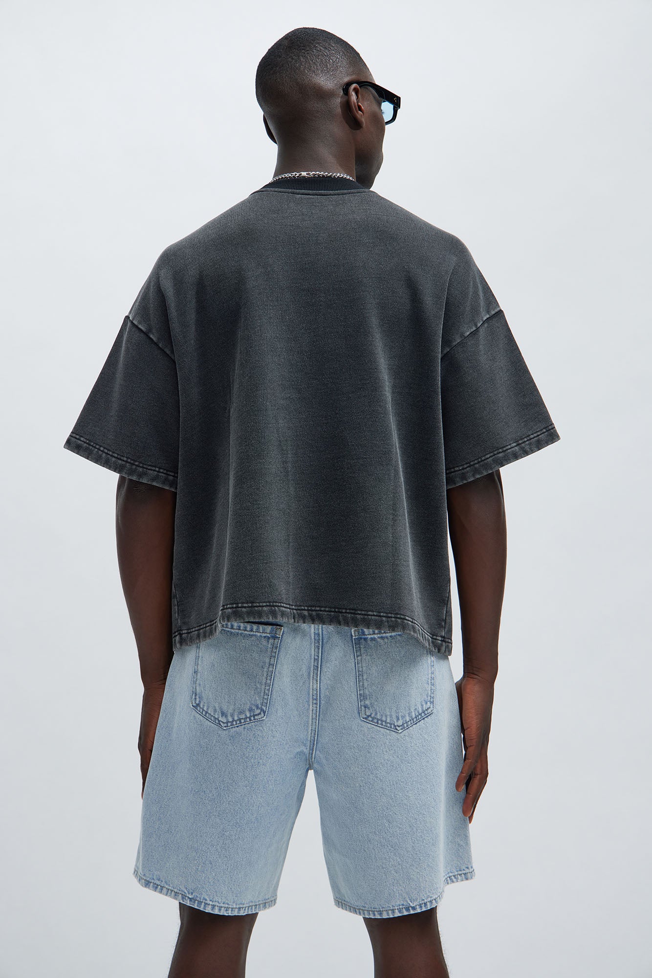 Kyle Oversized Tee - Black Wash - Image 3