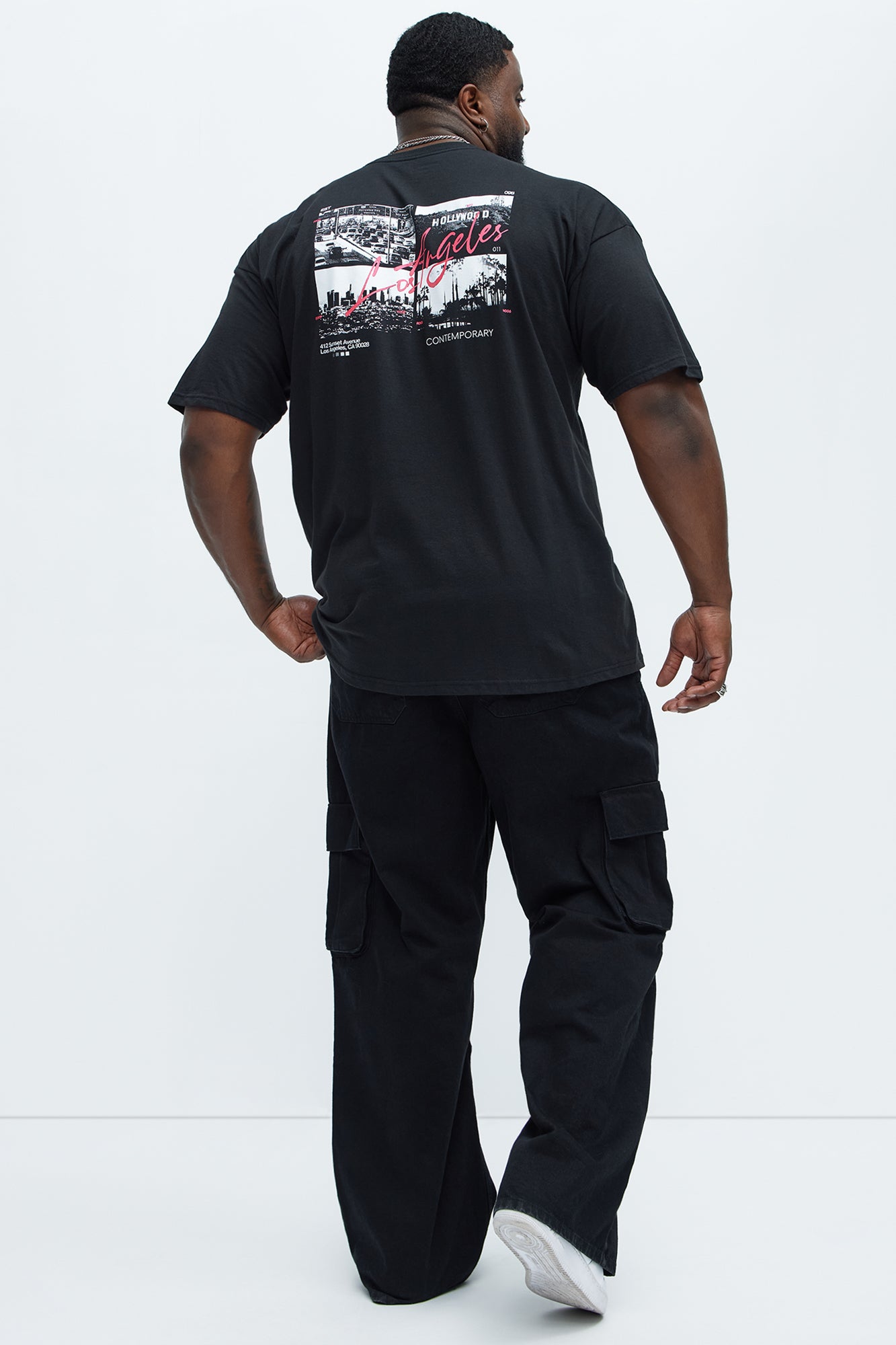 Sunset Ave LA Short Sleeve Tee - Black - Image 8