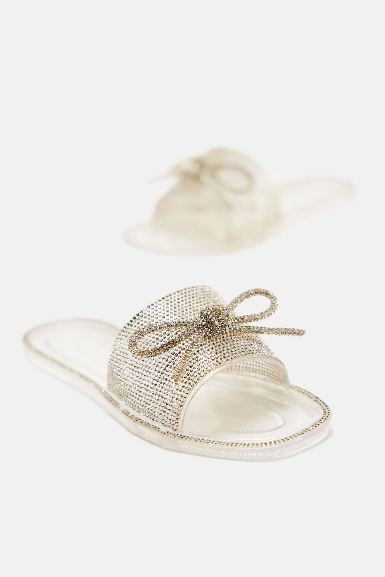 Always Sweet Embellished Sandals - Clear - Image 5