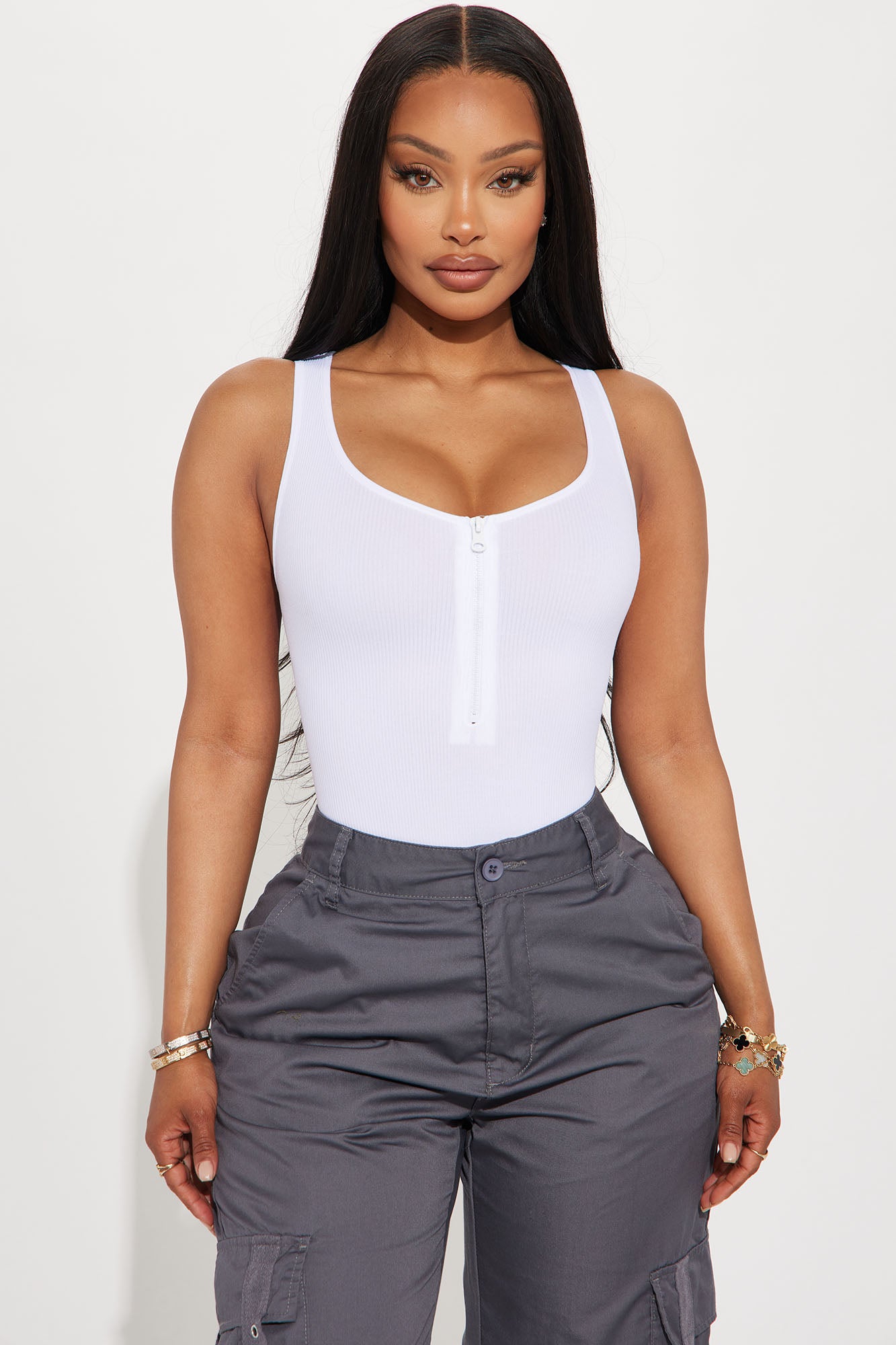 Zaida Seamless Bodysuit - White - Image 3
